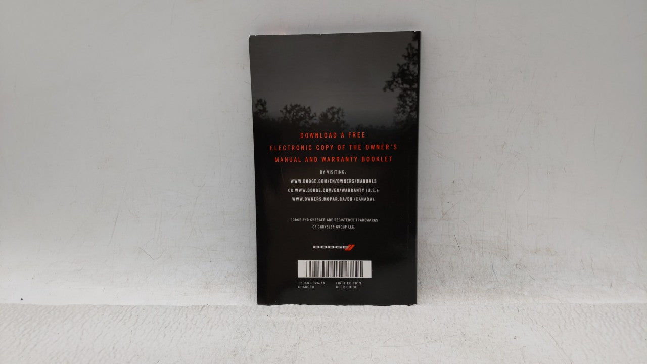2015 Dodge Charger Owners Manual Book Guide OEM Used Auto Parts - Oemusedautoparts1.com