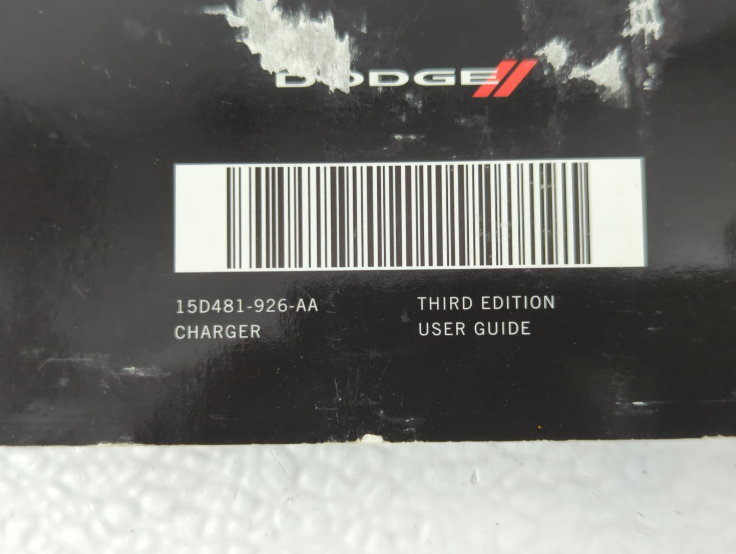 2015 Dodge Charger Owners Manual Book Guide P/N:15D481-926-AA OEM Used Auto Parts - Oemusedautoparts1.com