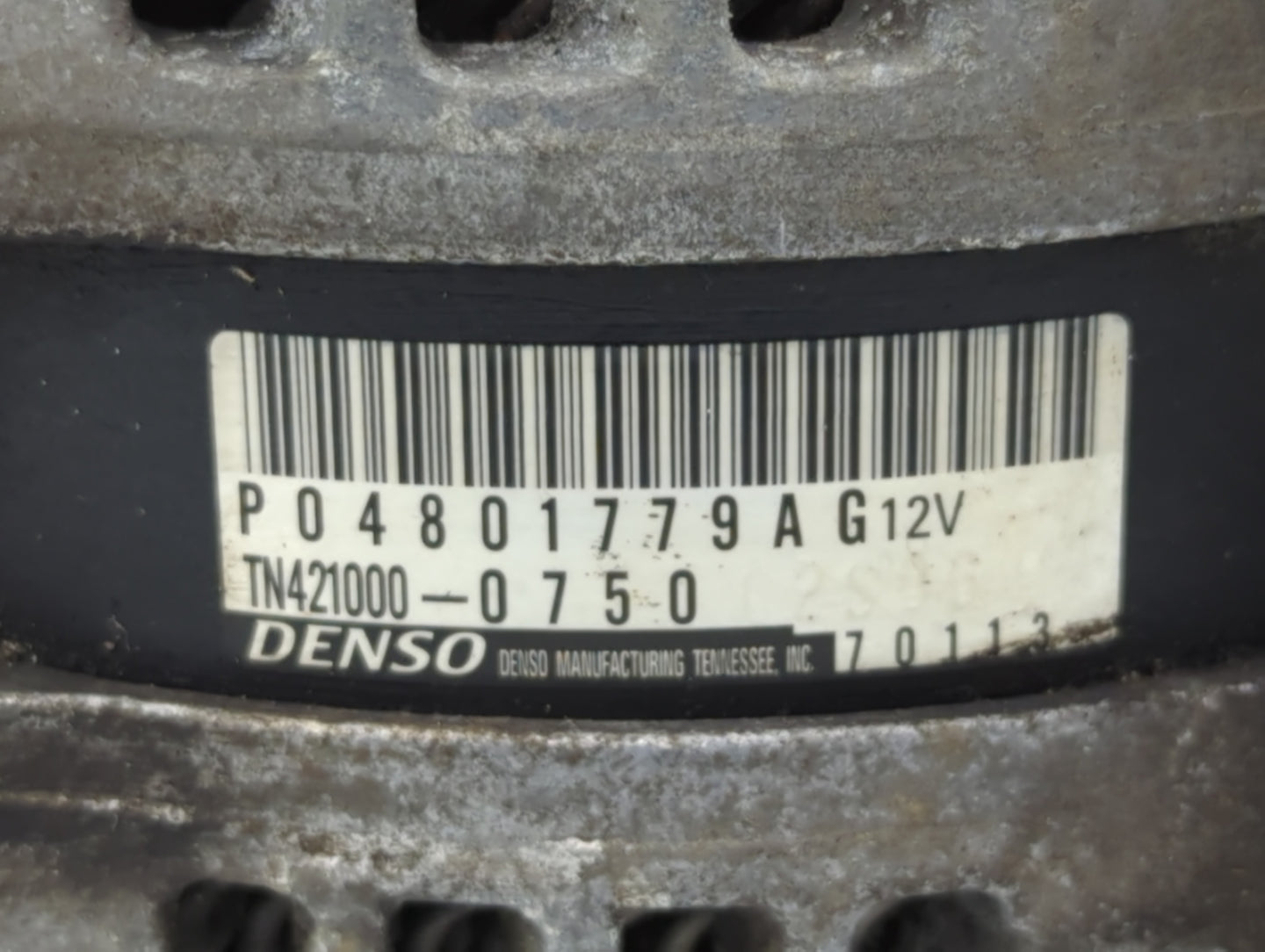 2011-2022 Dodge Charger Alternator Replacement Generator Charging Assembly Engine OEM P/N:P04801779AG Fits OEM Used Auto Par