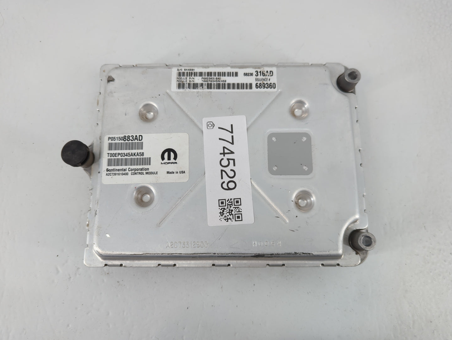 2015 Dodge Charger PCM Engine Control Computer ECU ECM PCU OEM P/N:P05150883AD P68230316AD Fits OEM Used Auto Parts - Oemuse