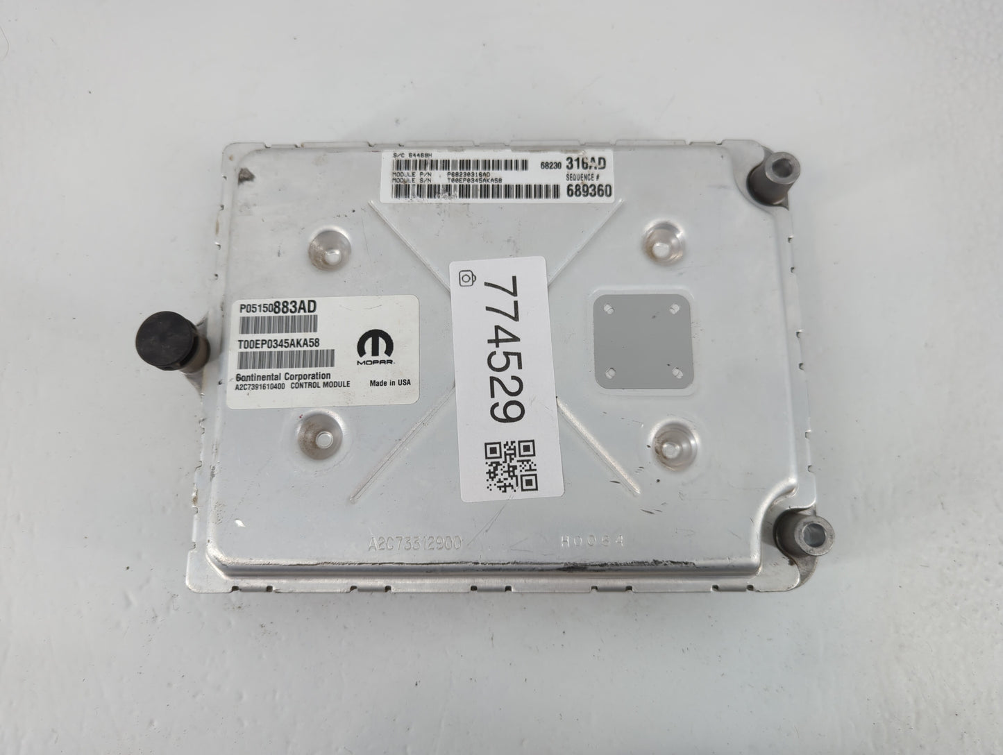 2015 Dodge Charger PCM Engine Control Computer ECU ECM PCU OEM P/N:P05150883AD P68230316AD Fits OEM Used Auto Parts - Oemuse