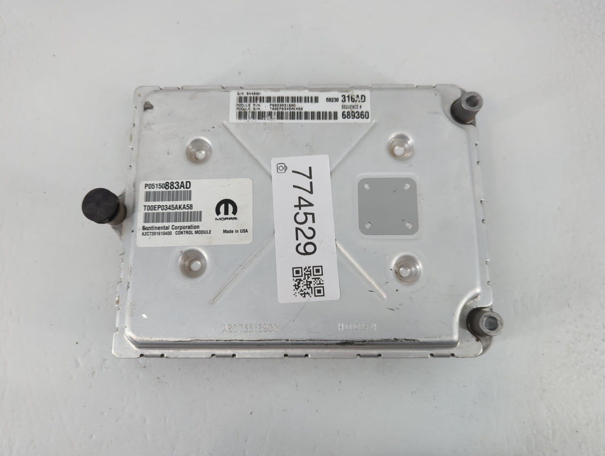 2015 Dodge Charger PCM Engine Control Computer ECU ECM PCU OEM P/N:P05150883AD P68230316AD OEM Used Auto Parts - Oemusedauto