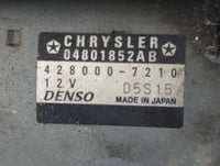 2015 Dodge Charger Car Starter Motor Solenoid OEM P/N:04801852AB 428000-7210 Fits OEM Used Auto Parts - Oemusedautoparts1.co