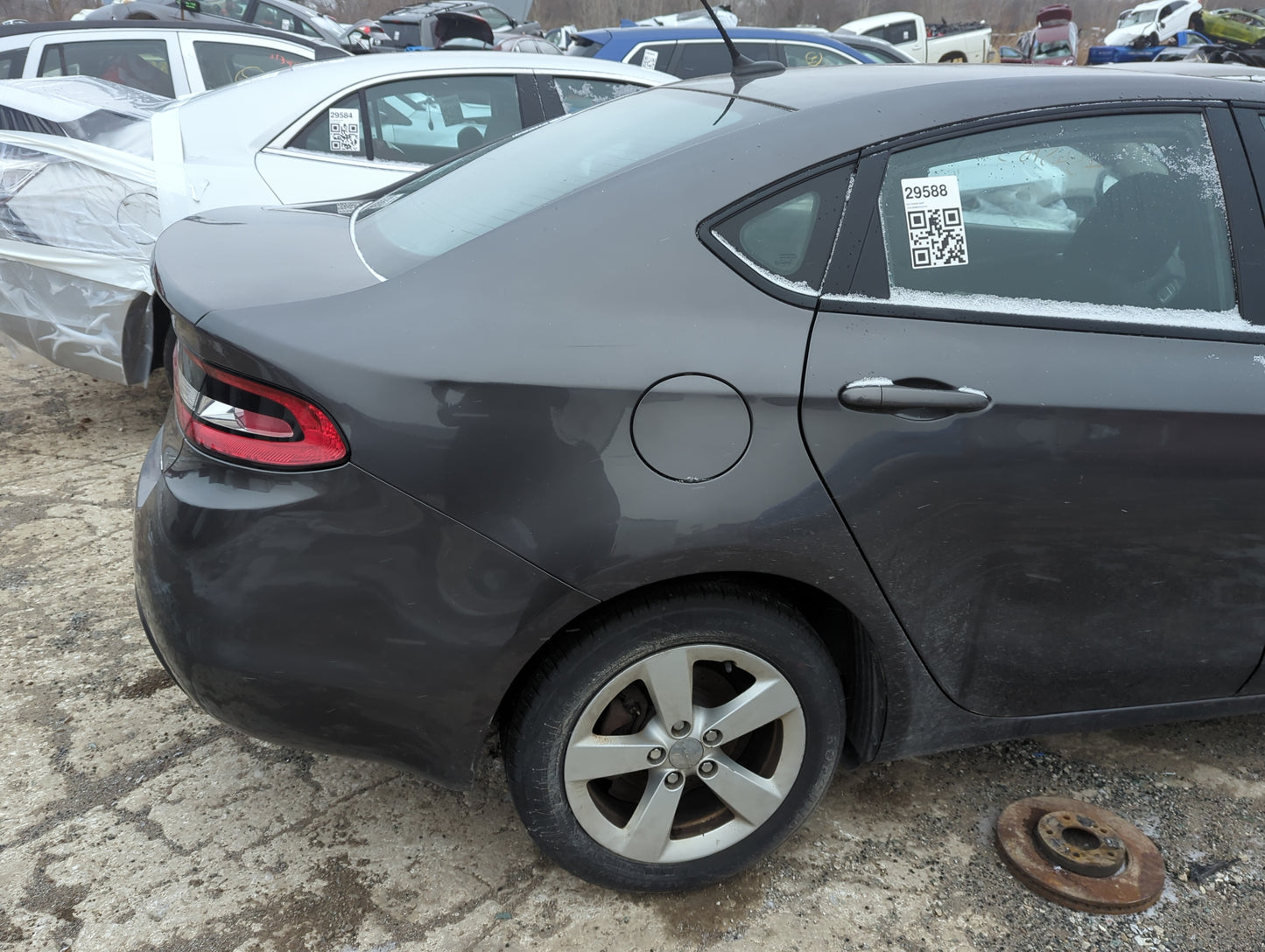 2013-2016 Dodge Dart Passenger Rear Door Oem 1280194 - Oemusedautoparts1.com