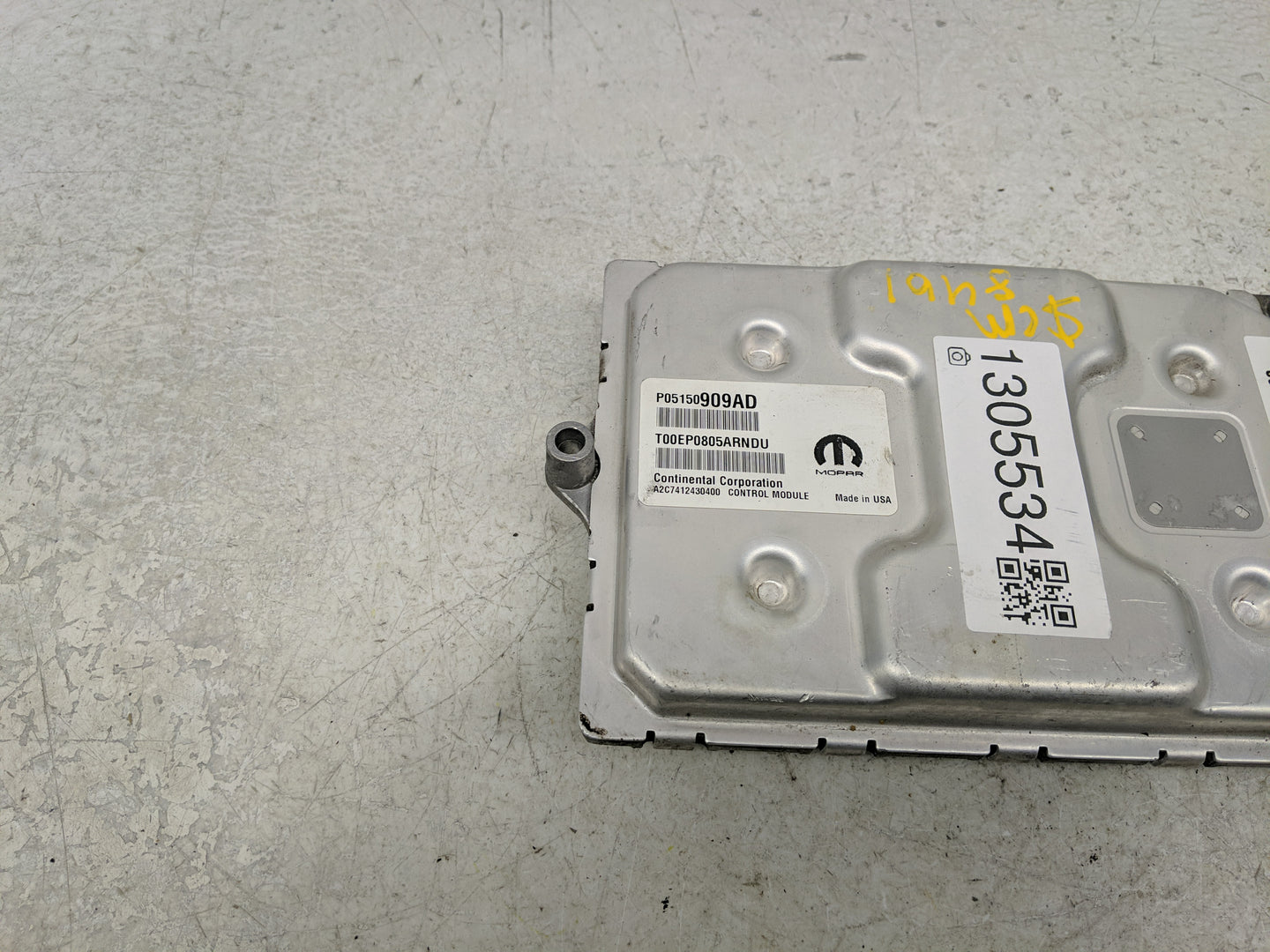 2015 Dodge Dart PCM Engine Control Computer ECU ECM PCU OEM P/N:P05150909AD Fits OEM Used Auto Parts - Oemusedautoparts1.com