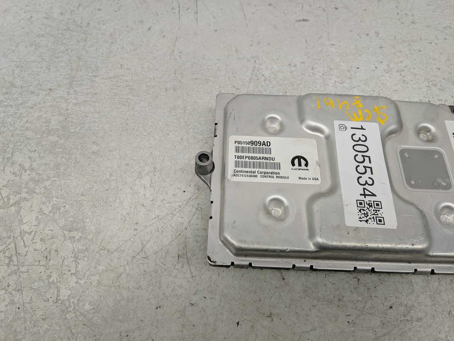 2015 Dodge Dart PCM Engine Control Computer ECU ECM PCU OEM P/N:P05150909AD Fits OEM Used Auto Parts - Oemusedautoparts1.com