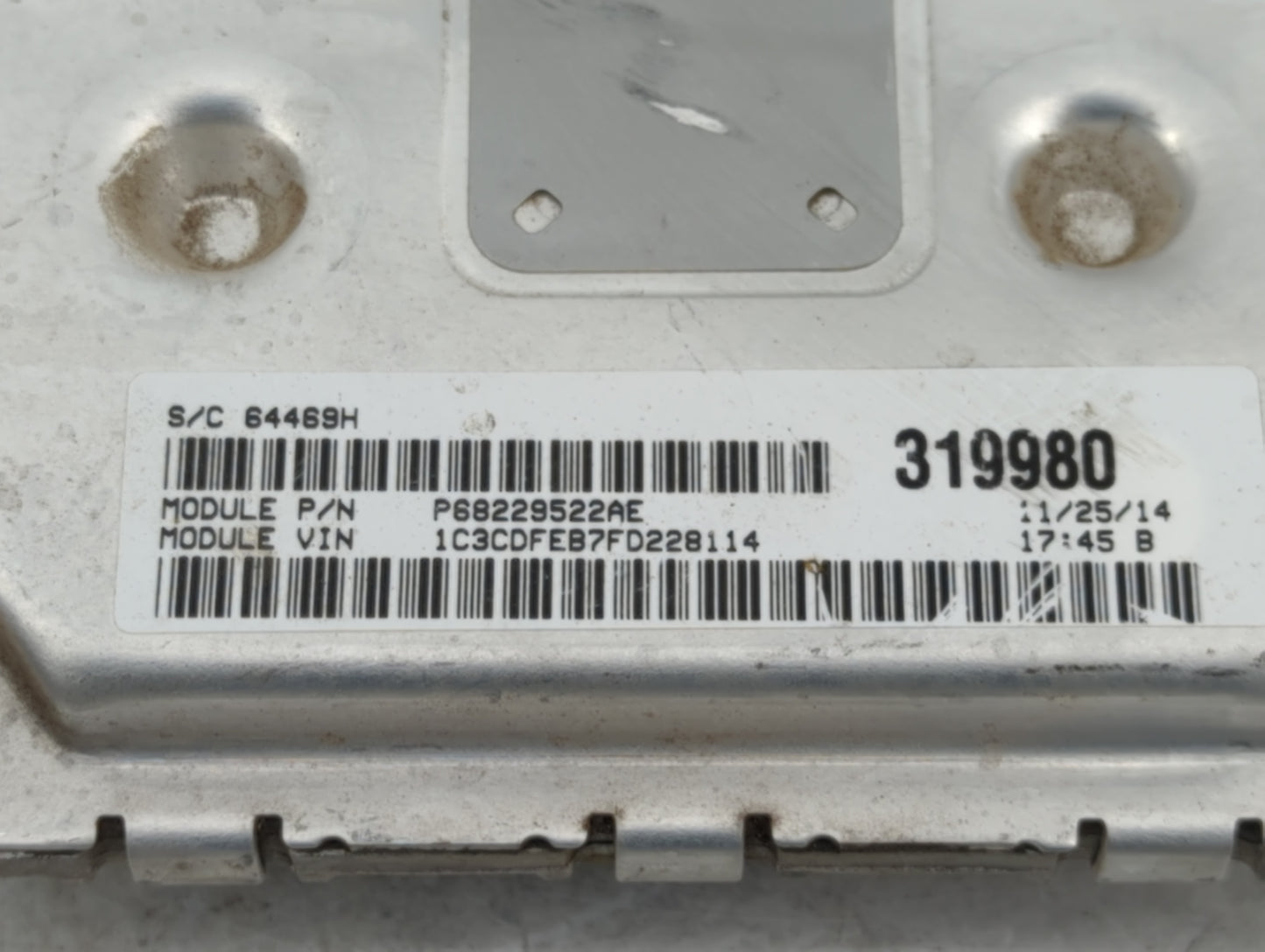 2015 Dodge Dart PCM Engine Control Computer ECU ECM PCU OEM P/N:P05150909AD P68229522AE Fits OEM Used Auto Parts - Oemusedau