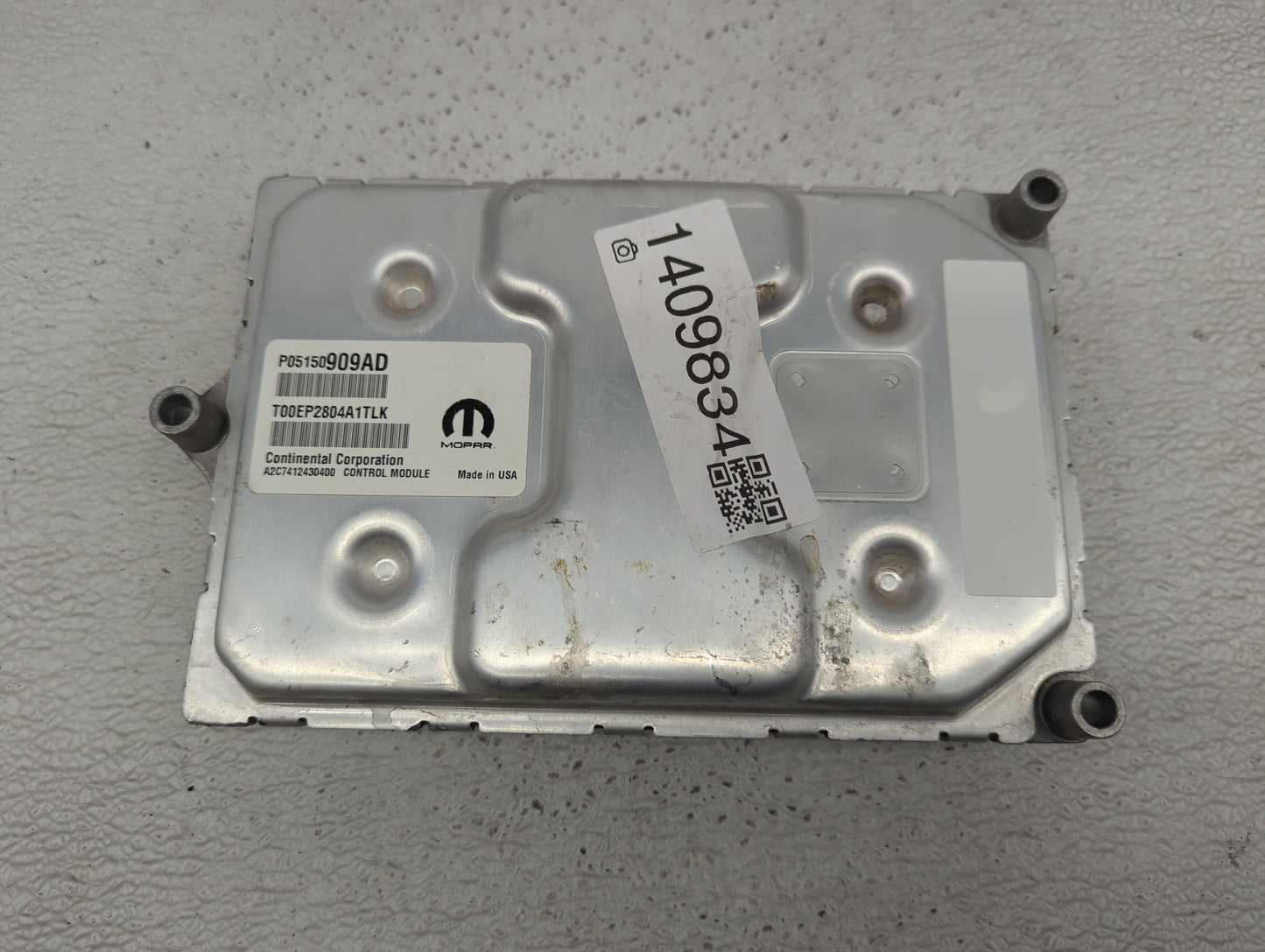 2015 Dodge Dart PCM Engine Control Computer ECU ECM PCU OEM P/N:P05150909AD Fits OEM Used Auto Parts - Oemusedautoparts1.com