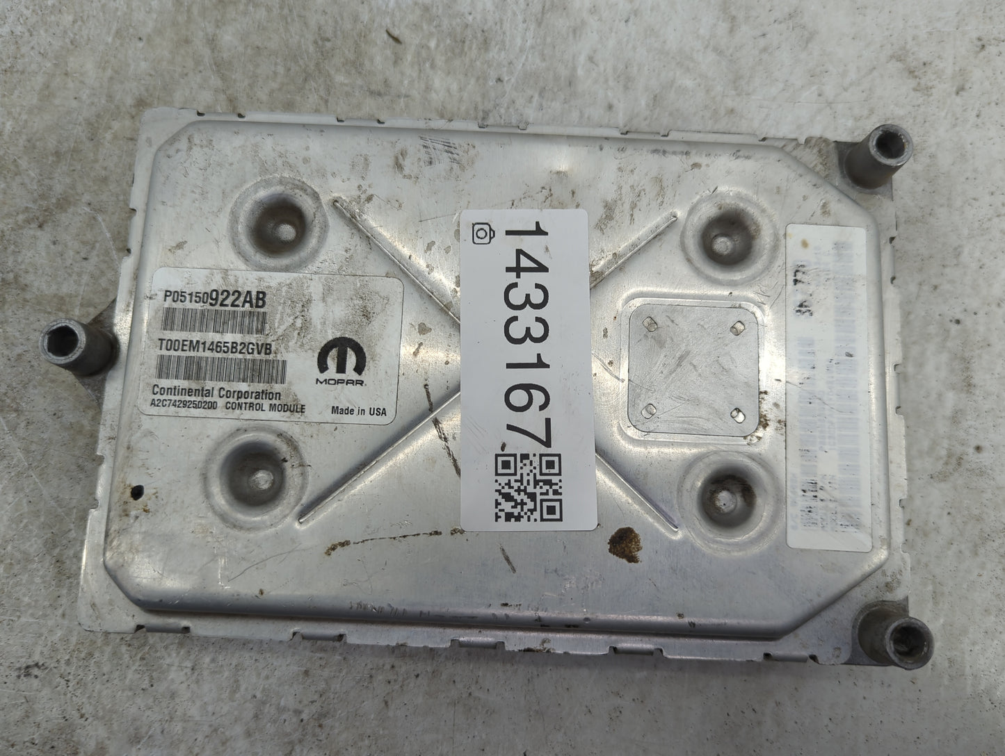 2014-2015 Dodge Dart PCM Engine Control Computer ECU ECM PCU OEM P/N:P05150922AB T00EM1465B2GVB, A2C7429250200 Fits Fits 201