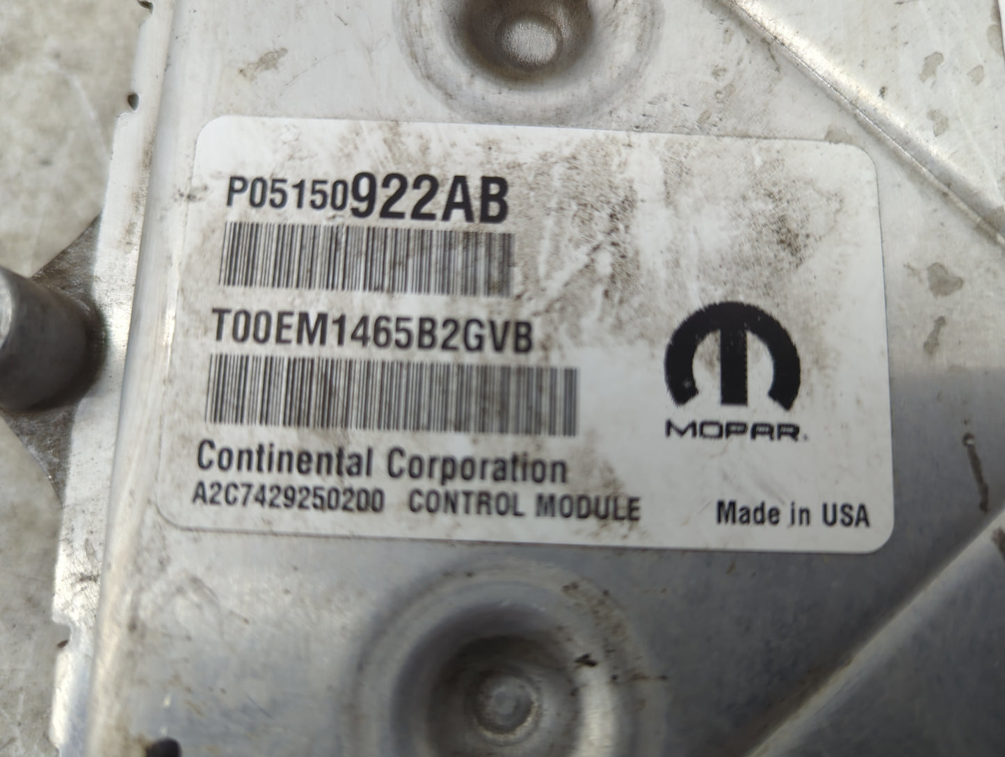 2014-2015 Dodge Dart PCM Engine Control Computer ECU ECM PCU OEM P/N:P05150922AB T00EM1465B2GVB, A2C7429250200 Fits Fits 201