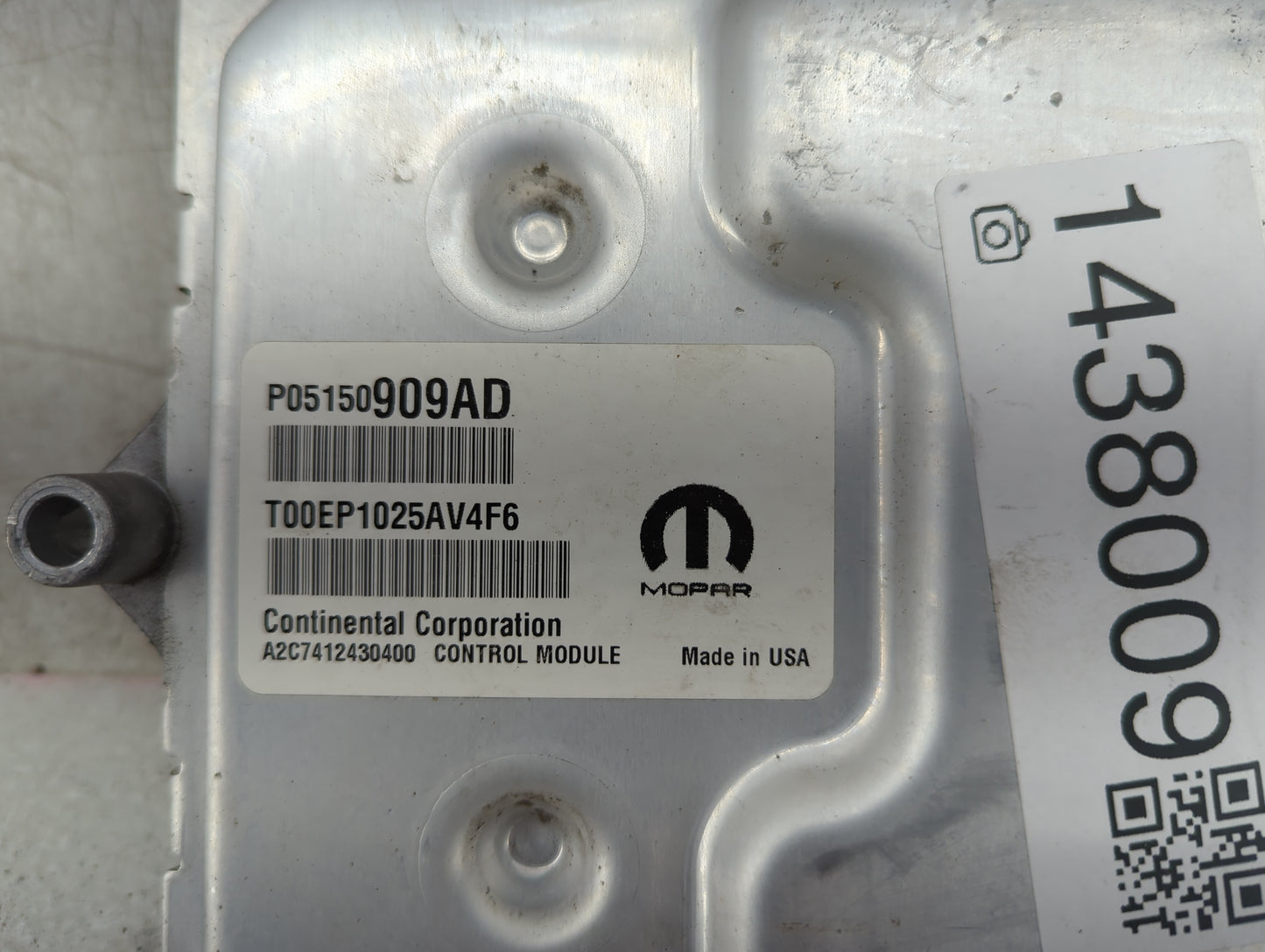 2015 Dodge Dart PCM Engine Control Computer ECU ECM PCU OEM P/N:P05150909AD, T00EP1025AV4F6, A2C7412430400 Fits OEM Used Aut