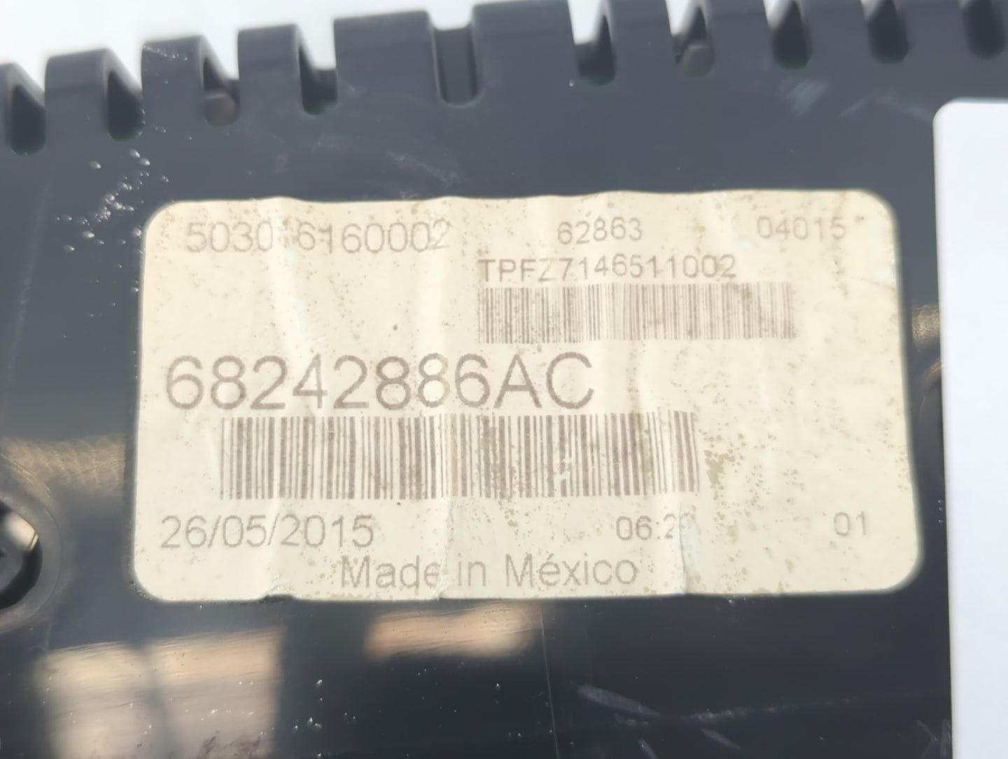 2015 Dodge Dart Instrument Cluster Speedometer Gauges P/N:68242886AC Fits OEM Used Auto Parts - Oemusedautoparts1.com