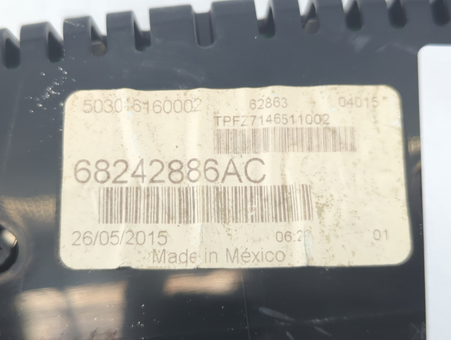 2015 Dodge Dart Instrument Cluster Speedometer Gauges P/N:68242886AC Fits OEM Used Auto Parts - Oemusedautoparts1.com