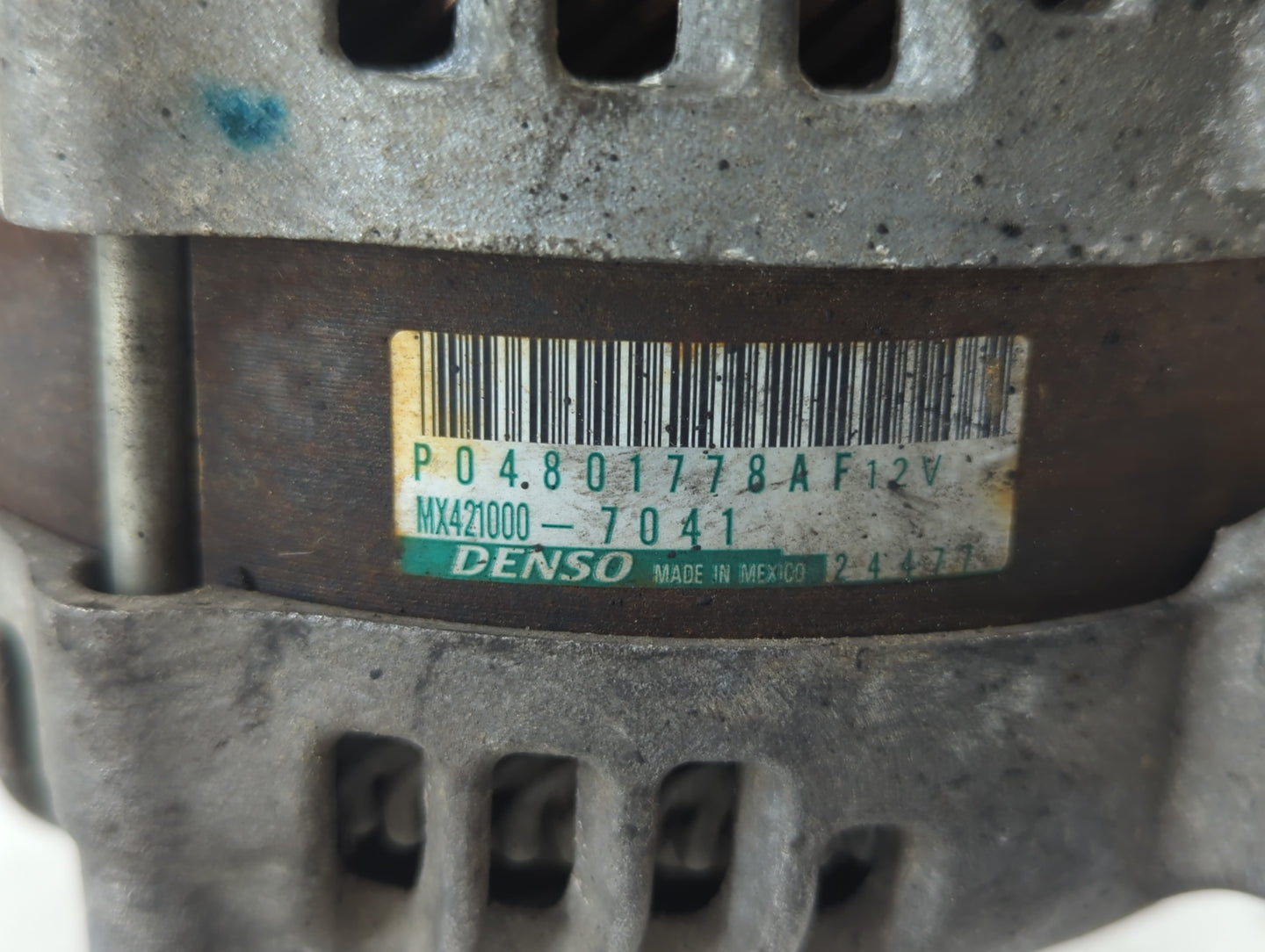 2011-2015 Dodge Durango Alternator Replacement Generator Charging Assembly Engine OEM P/N:MX421000-7041 P04801778AF Fits OEM