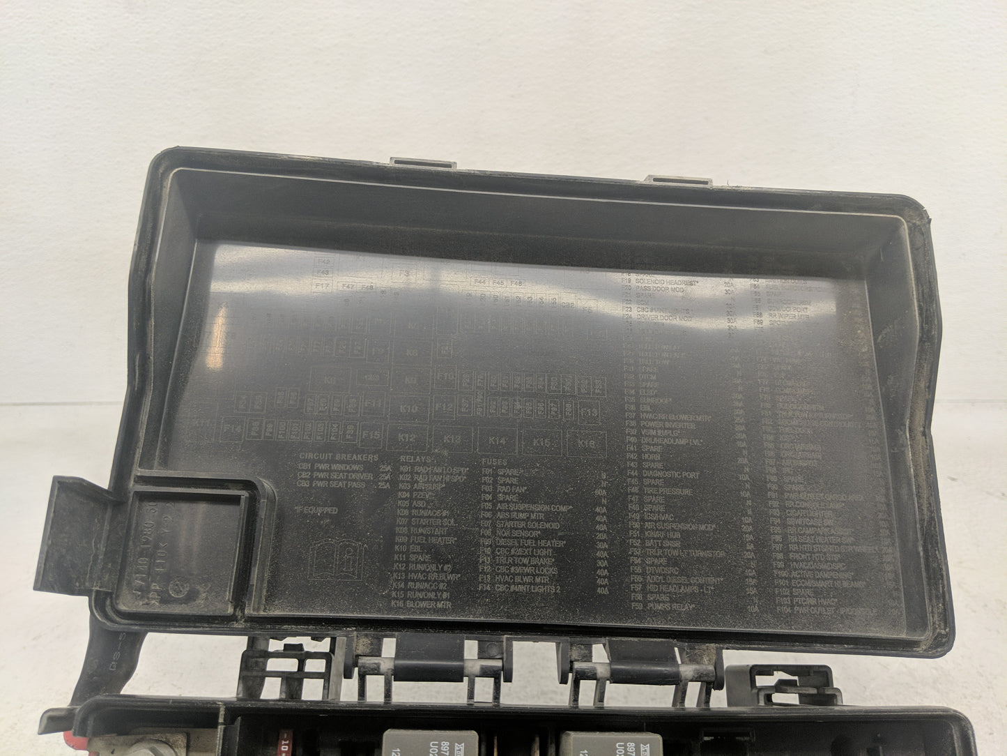 2015 Dodge Durango Fusebox Fuse Box Panel Relay Module Fits OEM Used Auto Parts - Oemusedautoparts1.com