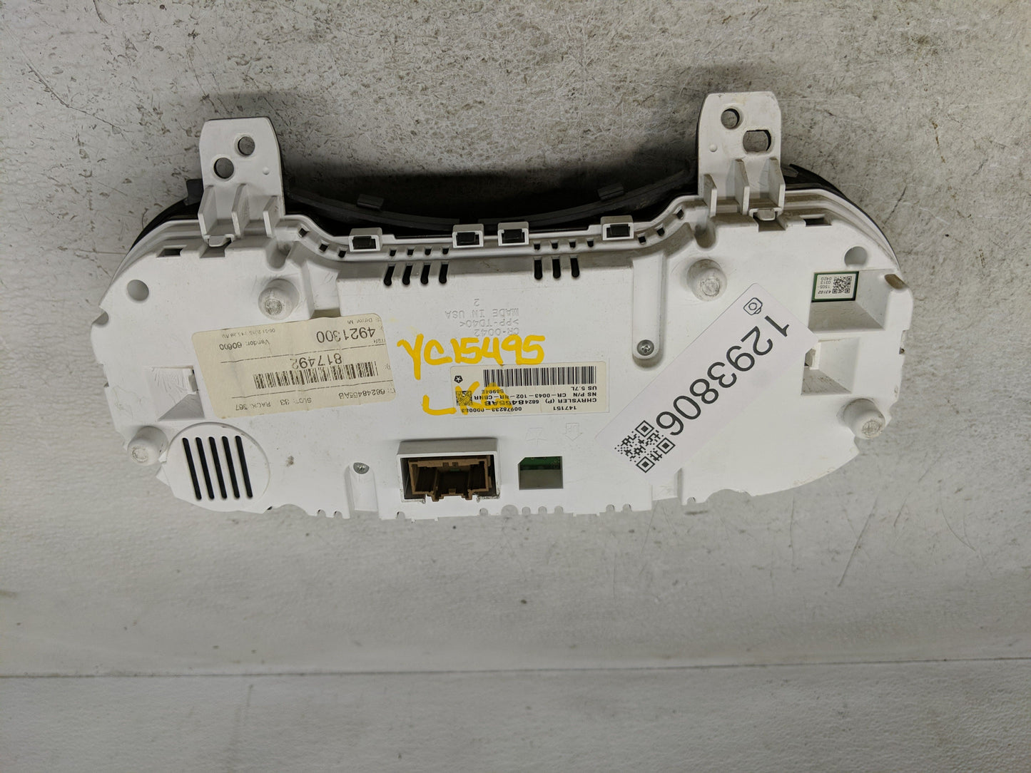 2015 Dodge Durango Instrument Cluster Speedometer Gauges P/N:68248455AB Fits OEM Used Auto Parts - Oemusedautoparts1.com