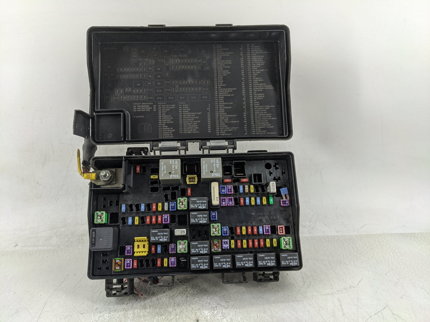 2015 Dodge Durango Fusebox Fuse Box Panel Relay Module P/N:7140-1980-30 Fits OEM Used Auto Parts - Oemusedautoparts1.com