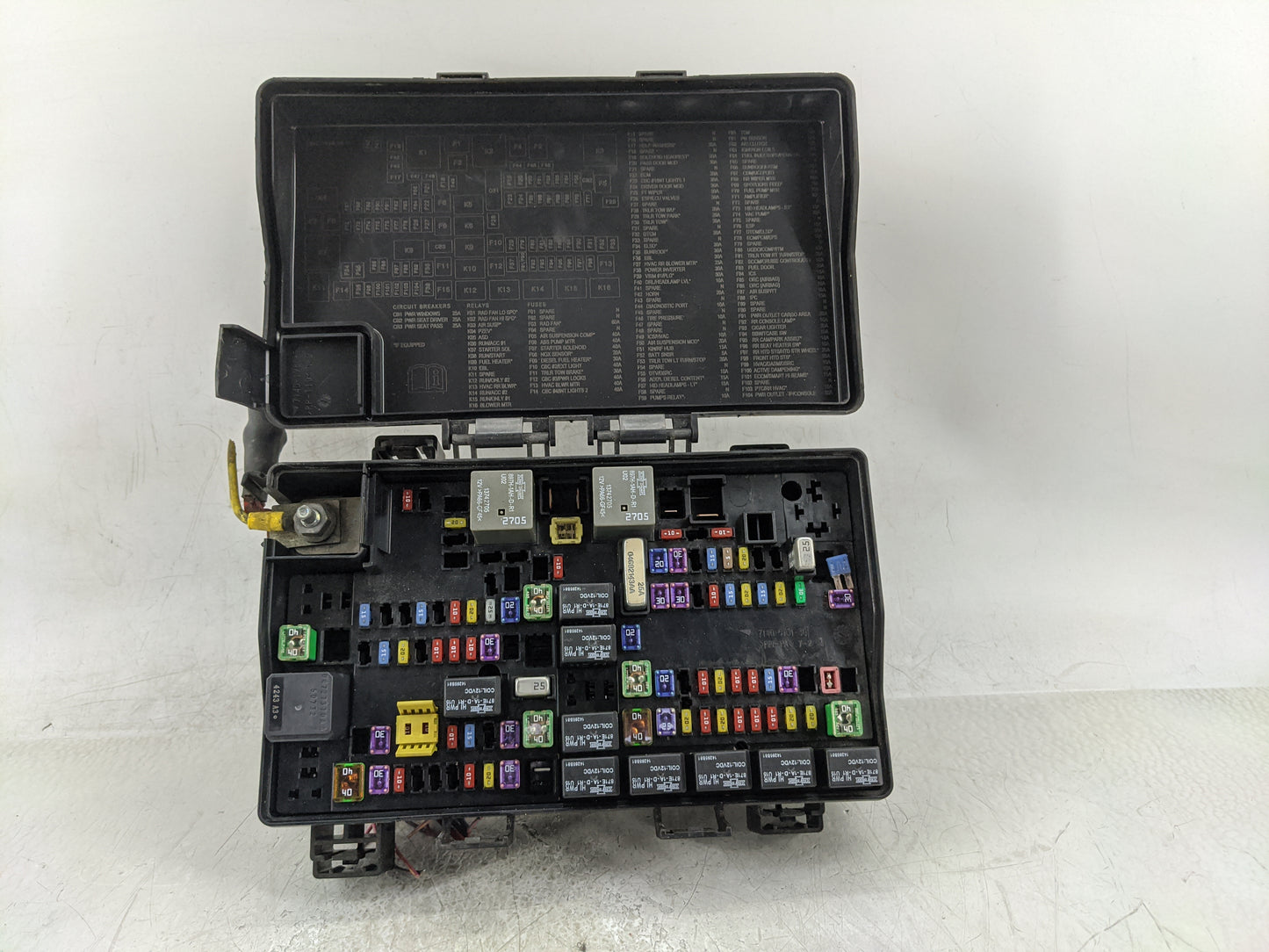 2015 Dodge Durango Fusebox Fuse Box Panel Relay Module P/N:7140-1980-30 Fits OEM Used Auto Parts - Oemusedautoparts1.com
