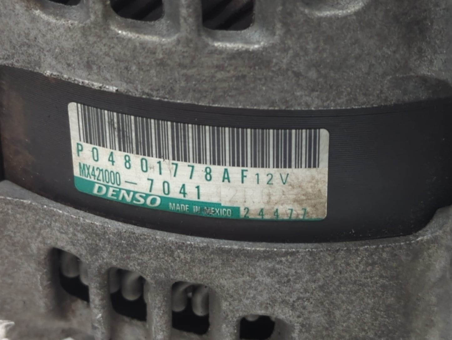 2011-2015 Dodge Durango Alternator Replacement Generator Charging Assembly Engine OEM P/N:MX421000-7041 P04801778AF Fits OEM