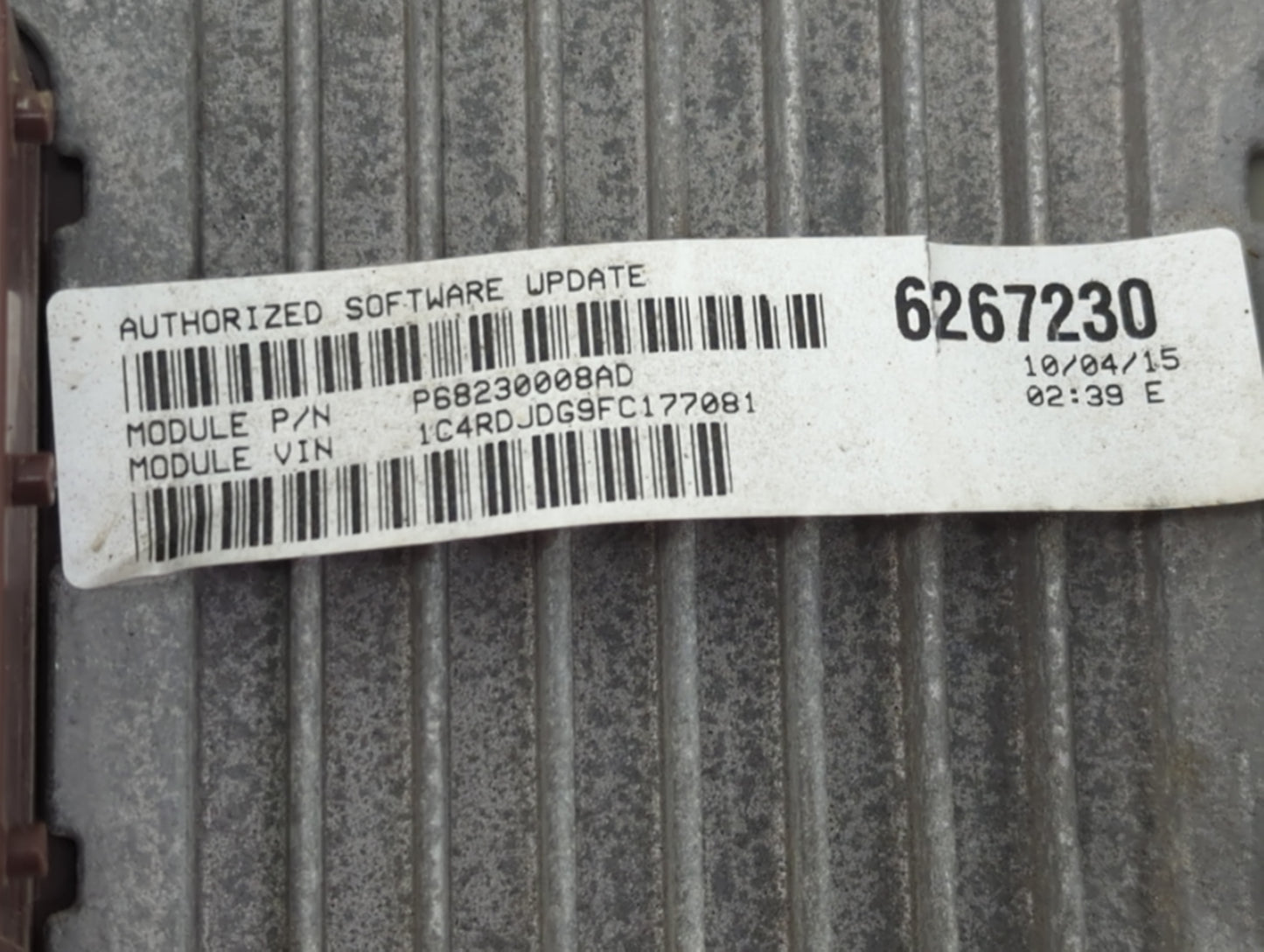2015 Dodge Durango PCM Engine Control Computer ECU ECM PCU OEM P/N:P68230008AD P05150987AB, T00EM2665BM6U4, A2C7440050100 Fi
