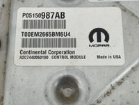 2015 Dodge Durango PCM Engine Control Computer ECU ECM PCU OEM P/N:P68230008AD P05150987AB, T00EM2665BM6U4, A2C7440050100 Fi