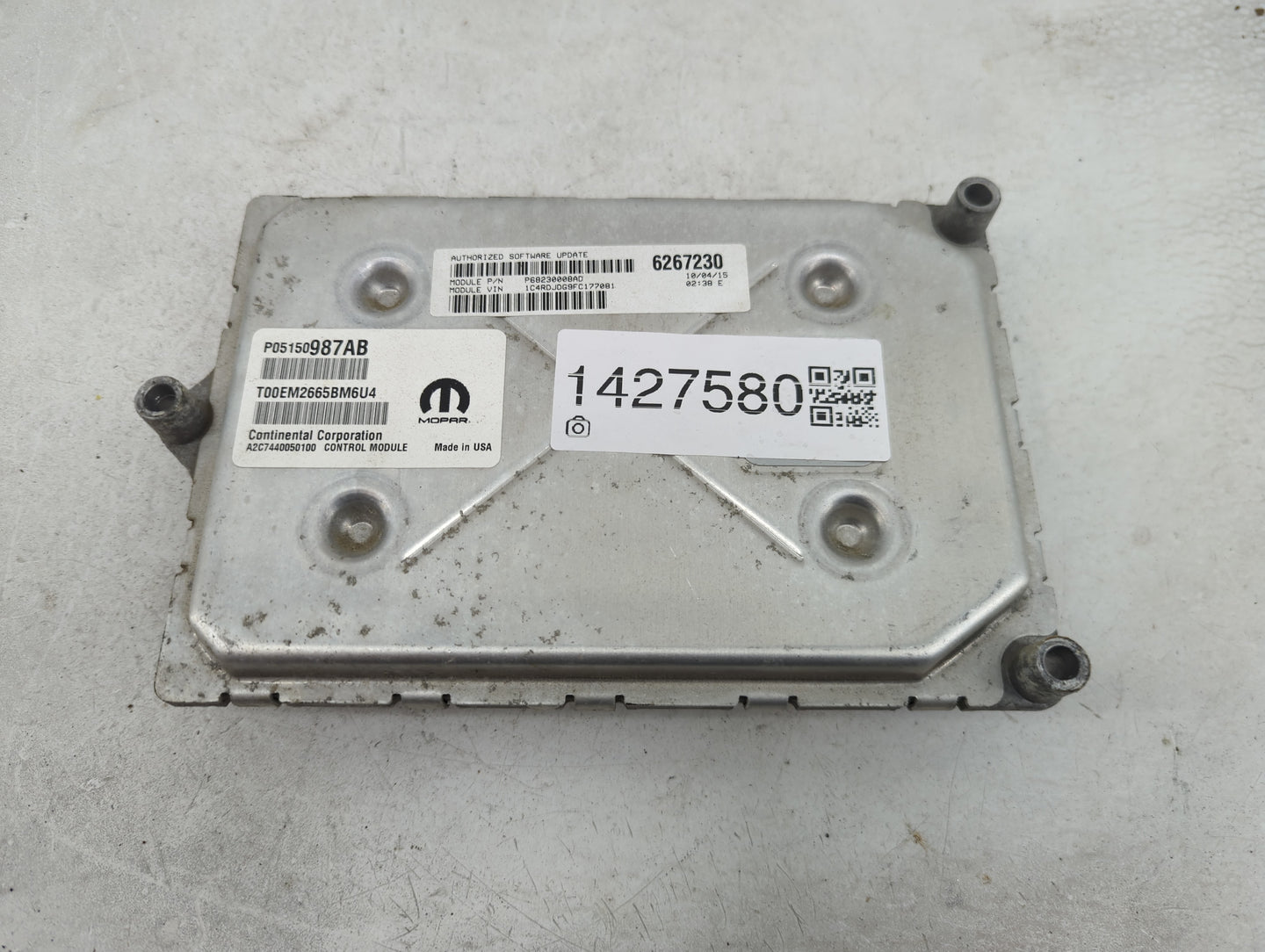 2015 Dodge Durango PCM Engine Control Computer ECU ECM PCU OEM P/N:P68230008AD P05150987AB, T00EM2665BM6U4, A2C7440050100 Fi