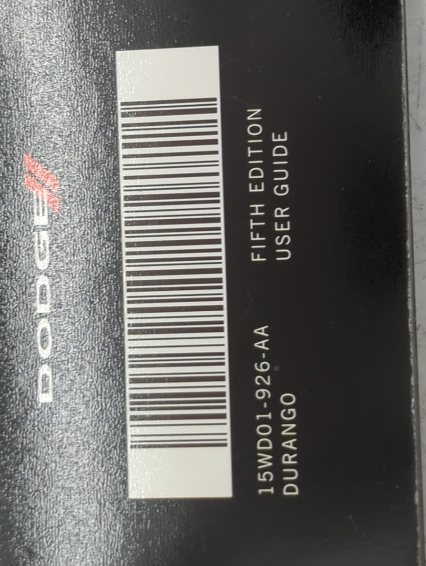 2015 Dodge Durango Owners Manual Book Guide P/N:15WD01-926-AA OEM Used Auto Parts - Oemusedautoparts1.com
