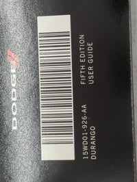 2015 Dodge Durango Owners Manual Book Guide P/N:15WD01-926-AA OEM Used Auto Parts - Oemusedautoparts1.com
