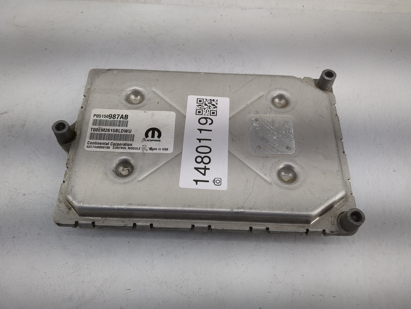 2015 Dodge Durango PCM Engine Control Computer ECU ECM PCU OEM P/N:P05150987AB T00EM2615BLDWU, A2C7440050100 Fits OEM Used A