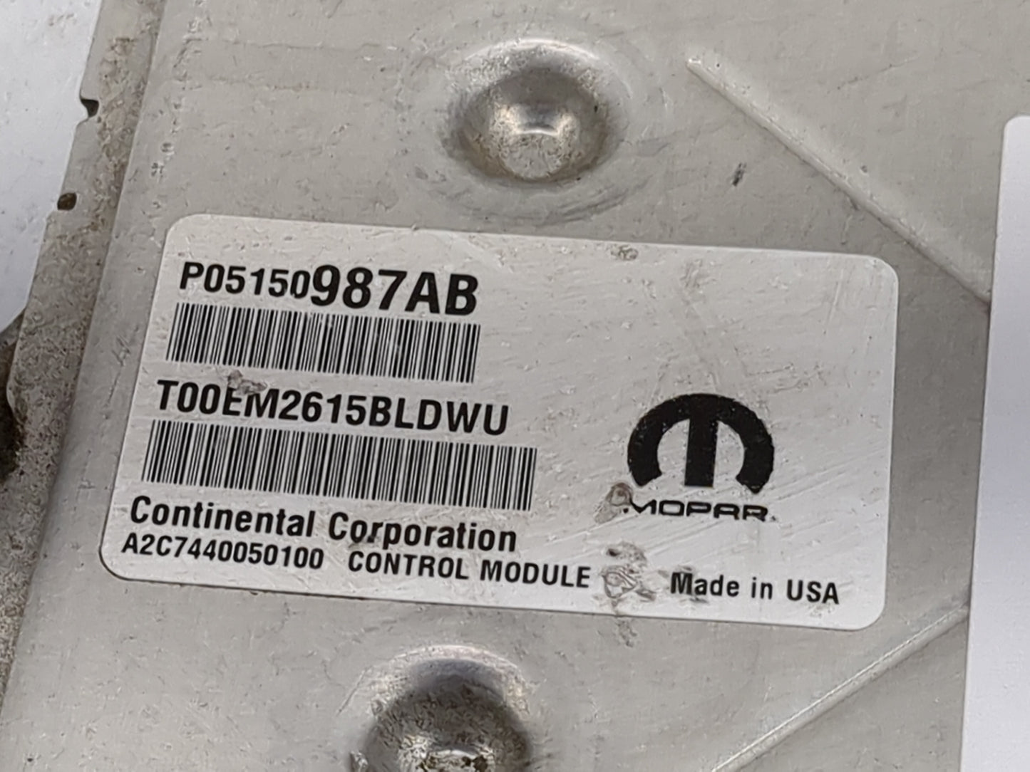 2015 Dodge Durango PCM Engine Control Computer ECU ECM PCU OEM P/N:P05150987AB T00EM2615BLDWU, A2C7440050100 Fits OEM Used A