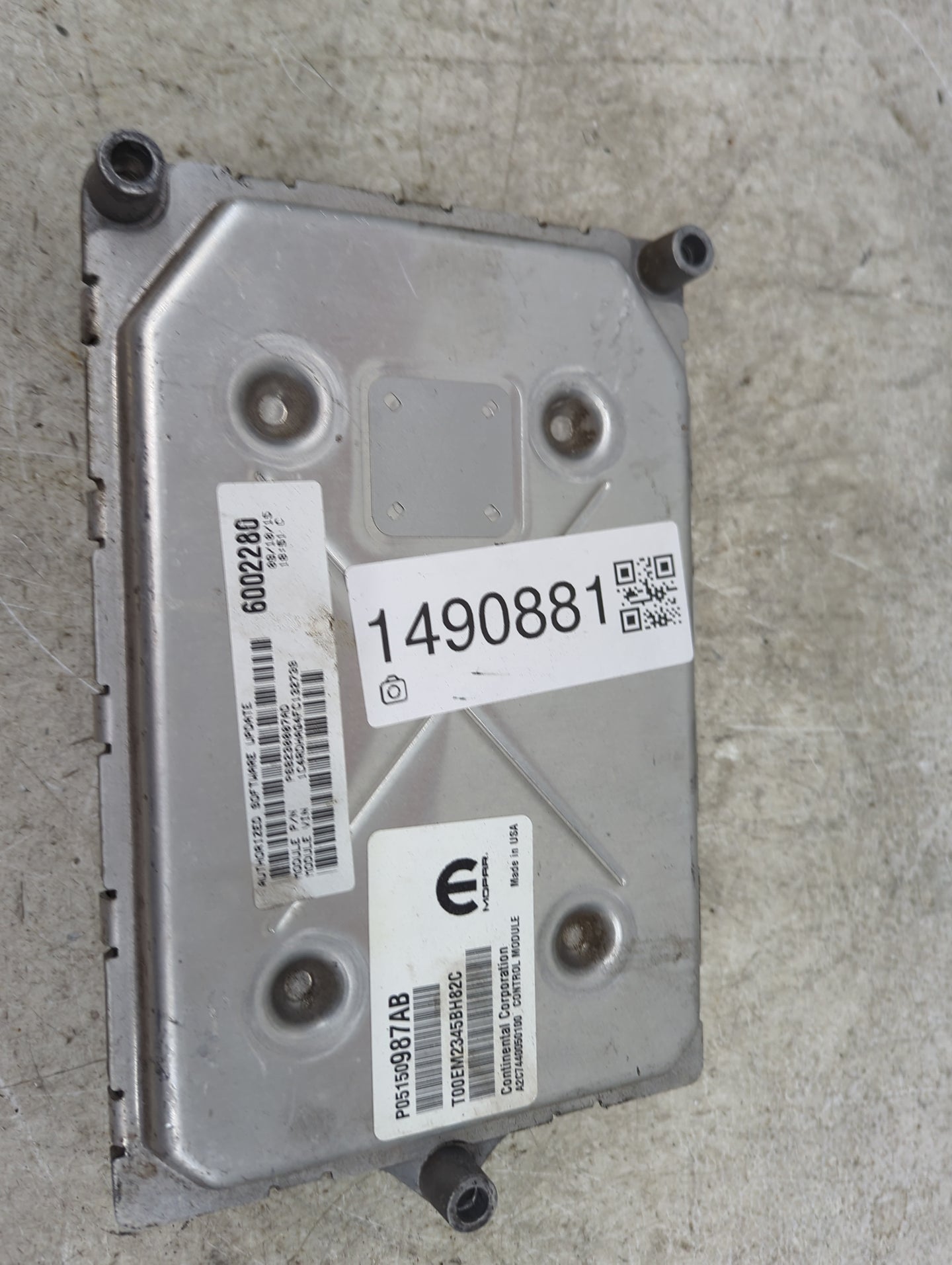 2015 Dodge Durango PCM Engine Control Computer ECU ECM PCU OEM P/N:P05150987AB P68290007AD, 05150987AB, 68290007AD Fits OEM 