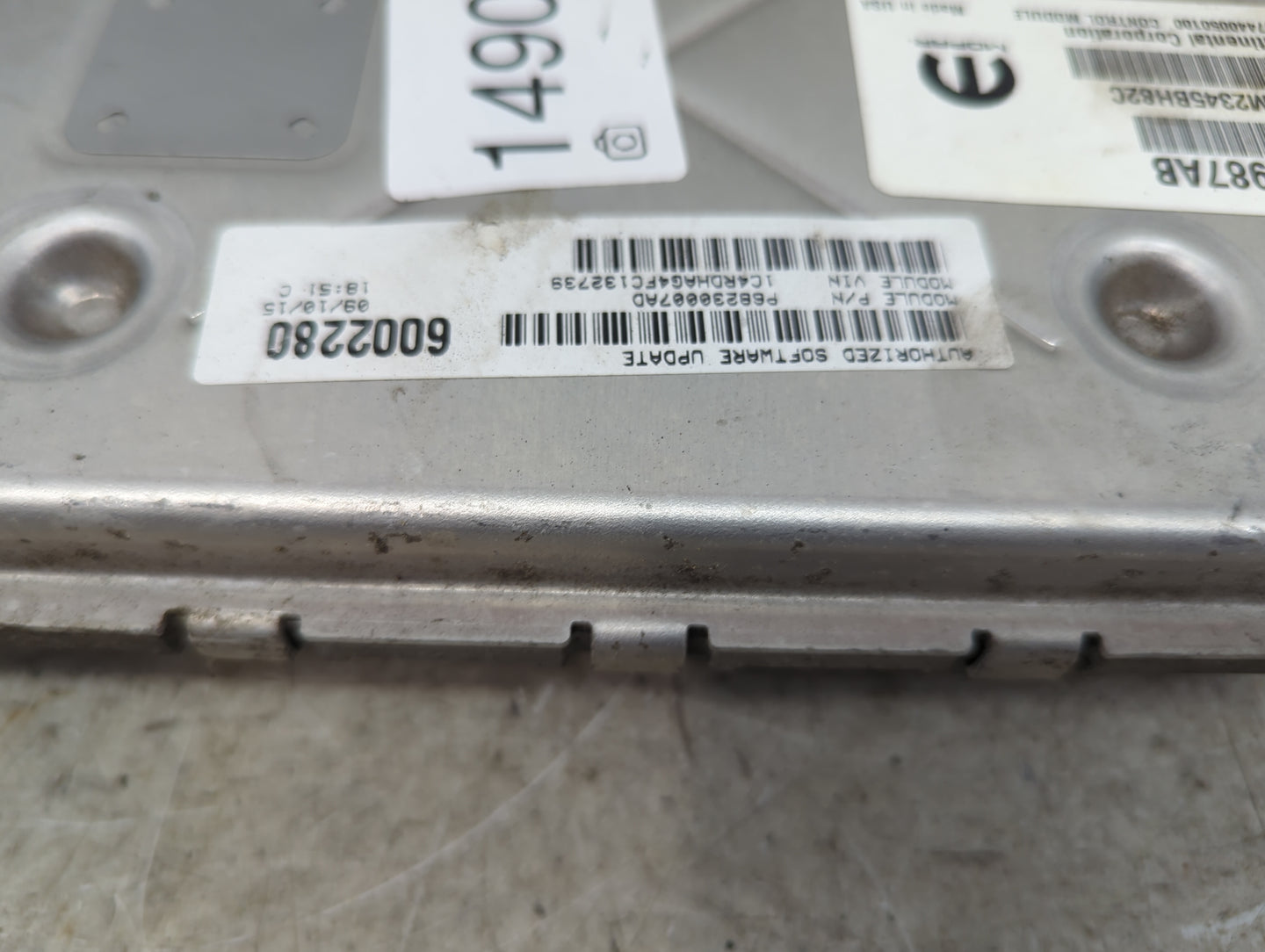 2015 Dodge Durango PCM Engine Control Computer ECU ECM PCU OEM P/N:P05150987AB P68290007AD, 05150987AB, 68290007AD Fits OEM 