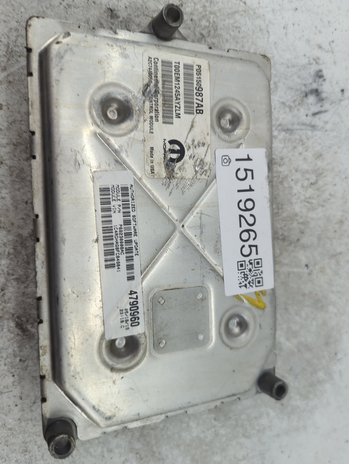 2015 Dodge Durango PCM Engine Control Computer ECU ECM PCU OEM P/N:P05150Q87AB T00EM1245AYZLM, P68230008AC OEM Used Auto Par