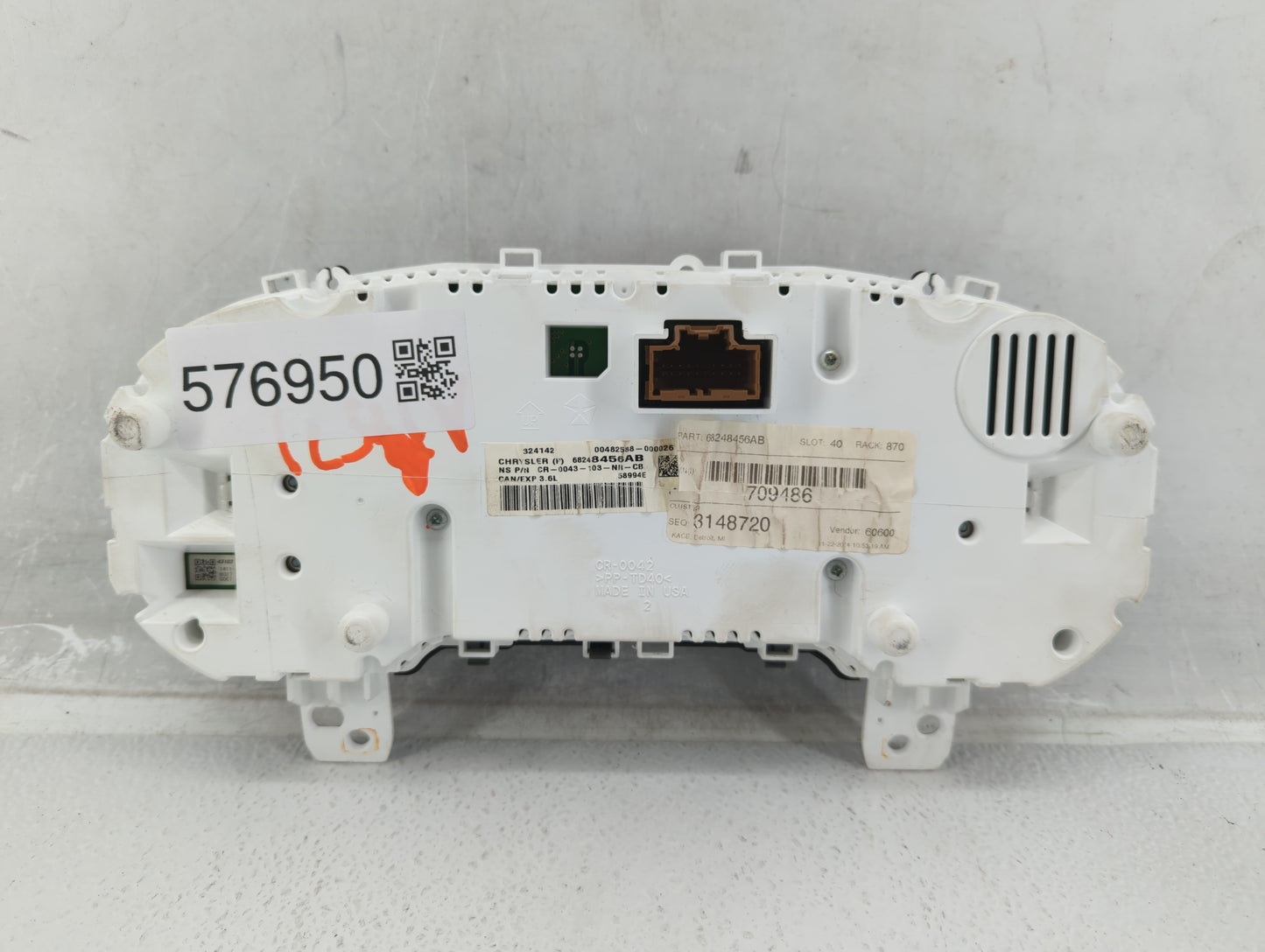2015 Dodge Durango Instrument Cluster Speedometer Gauges P/N:68248456AB Miles: Fits OEM Used Auto Parts - Oemusedautoparts1.