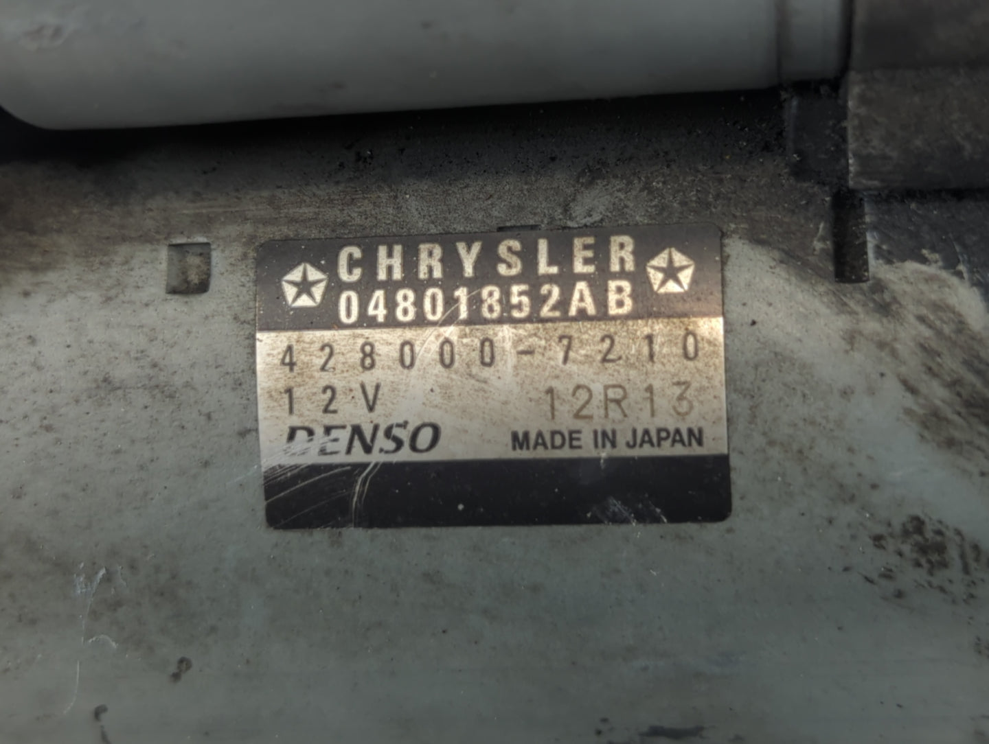 2011-2015 Dodge Durango Car Starter Motor Solenoid OEM P/N:428000-7210 04801852AB Fits Fits 2011 2012 2013 2014 2015 2016 OE