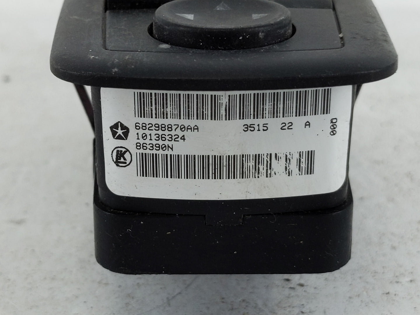 2012-2016 Dodge Grand Caravan Master Power Window Switch Replacement Driver Side Left P/N:10136324 68298870AA Fits OEM Used 