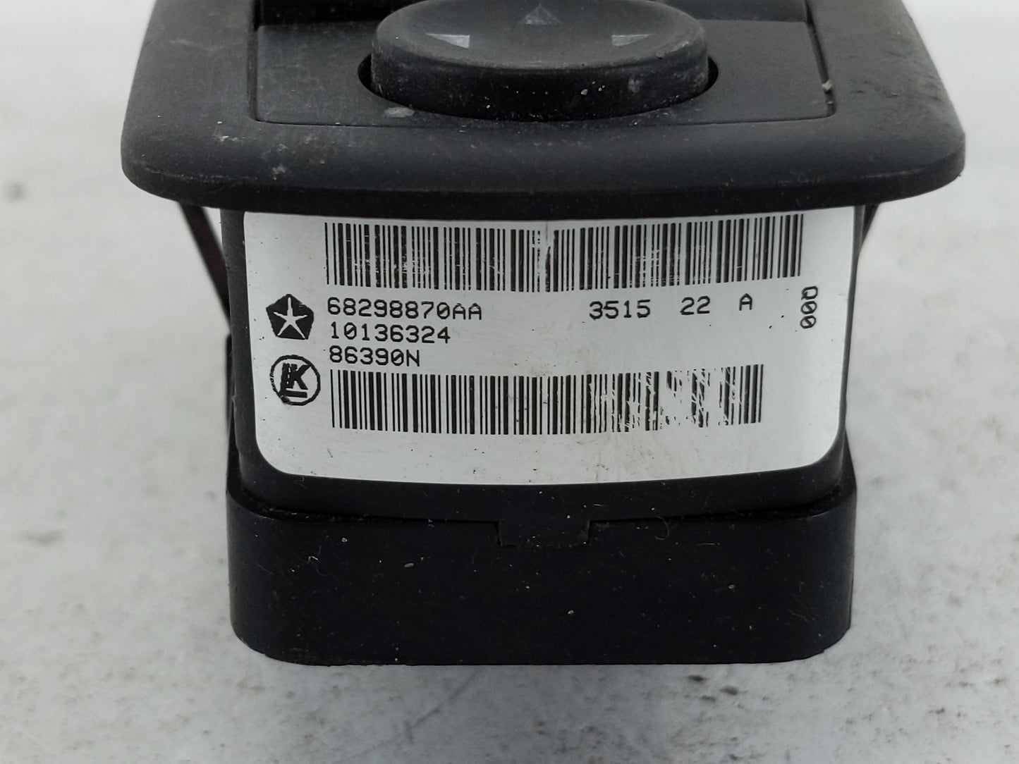 2012-2016 Dodge Grand Caravan Master Power Window Switch Replacement Driver Side Left P/N:10136324 68298870AA Fits OEM Used 