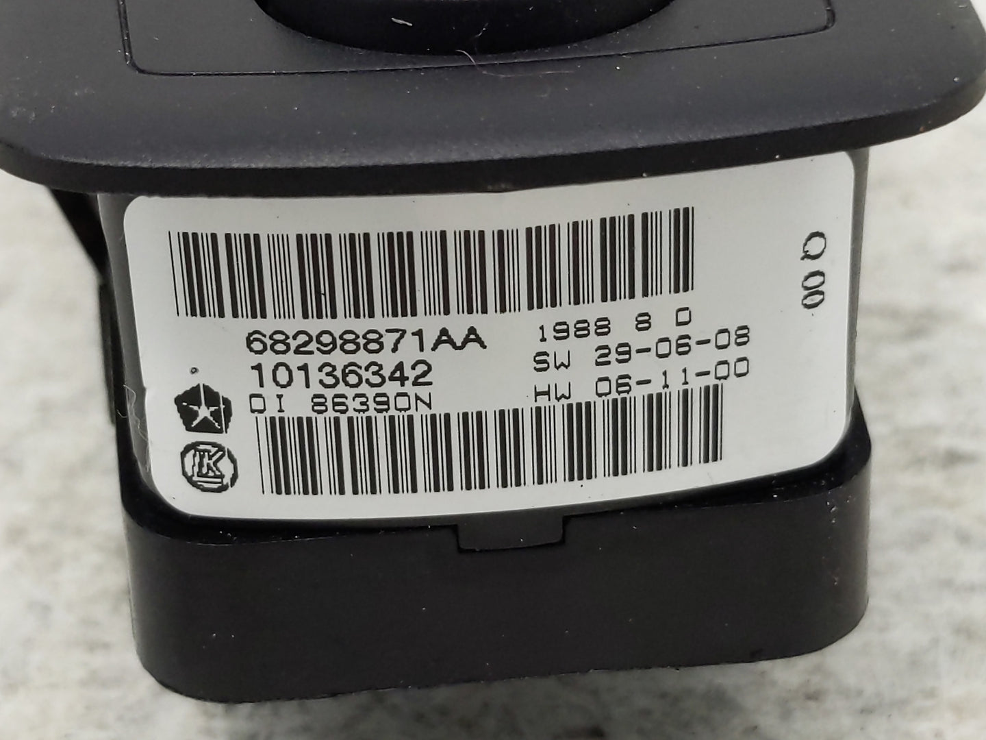 2012-2020 Dodge Grand Caravan Master Power Window Switch Replacement Driver Side Left P/N:68298871AA Fits OEM Used Auto Part