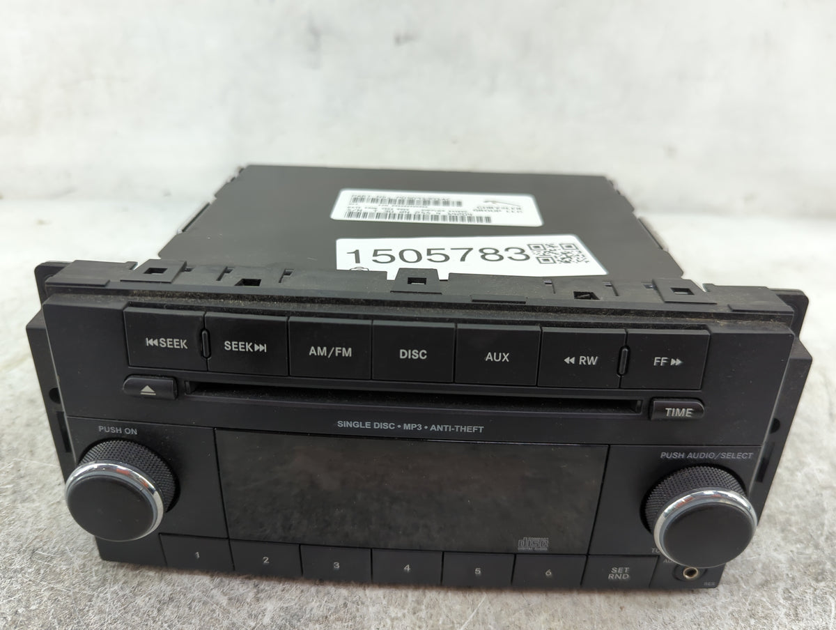 2012-2020 Dodge Grand Caravan Radio AM FM Cd Player Receiver Replacement P/N:P05091301AC SPNP05091301AC Fits OEM Used Auto P
