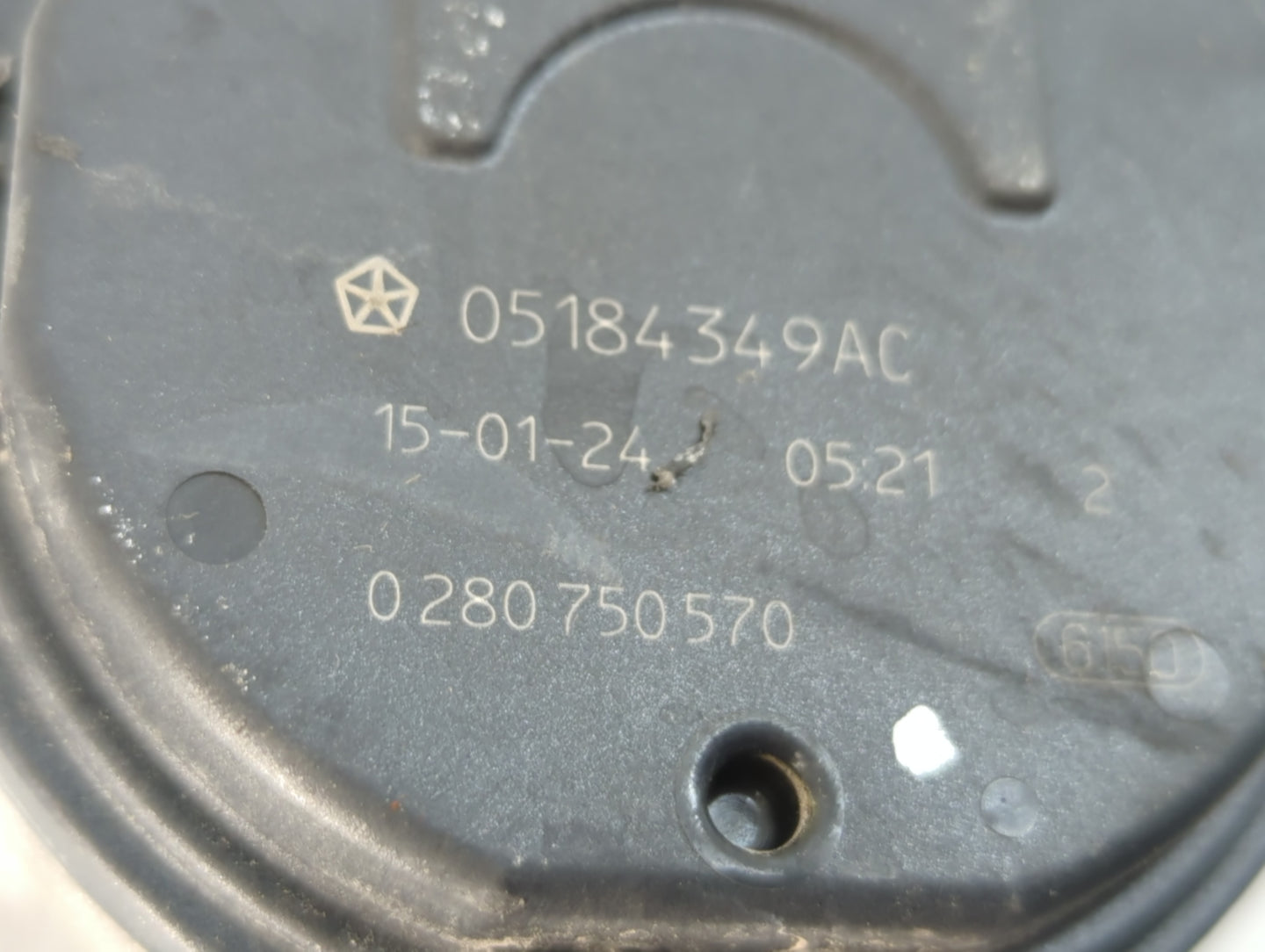 2011-2020 Dodge Grand Caravan Throttle Body P/N:05184349AC 0 280 750 570 Fits OEM Used Auto Parts - Oemusedautoparts1.com