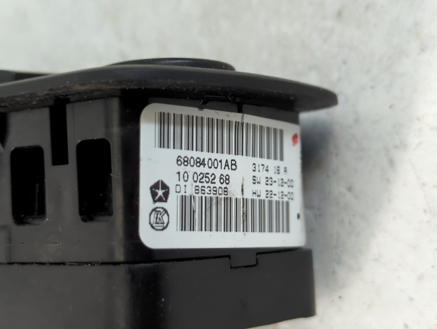2011-2019 Dodge Journey Master Power Window Switch Replacement Driver Side Left P/N:68084001AB Fits OEM Used Auto Parts - Oe
