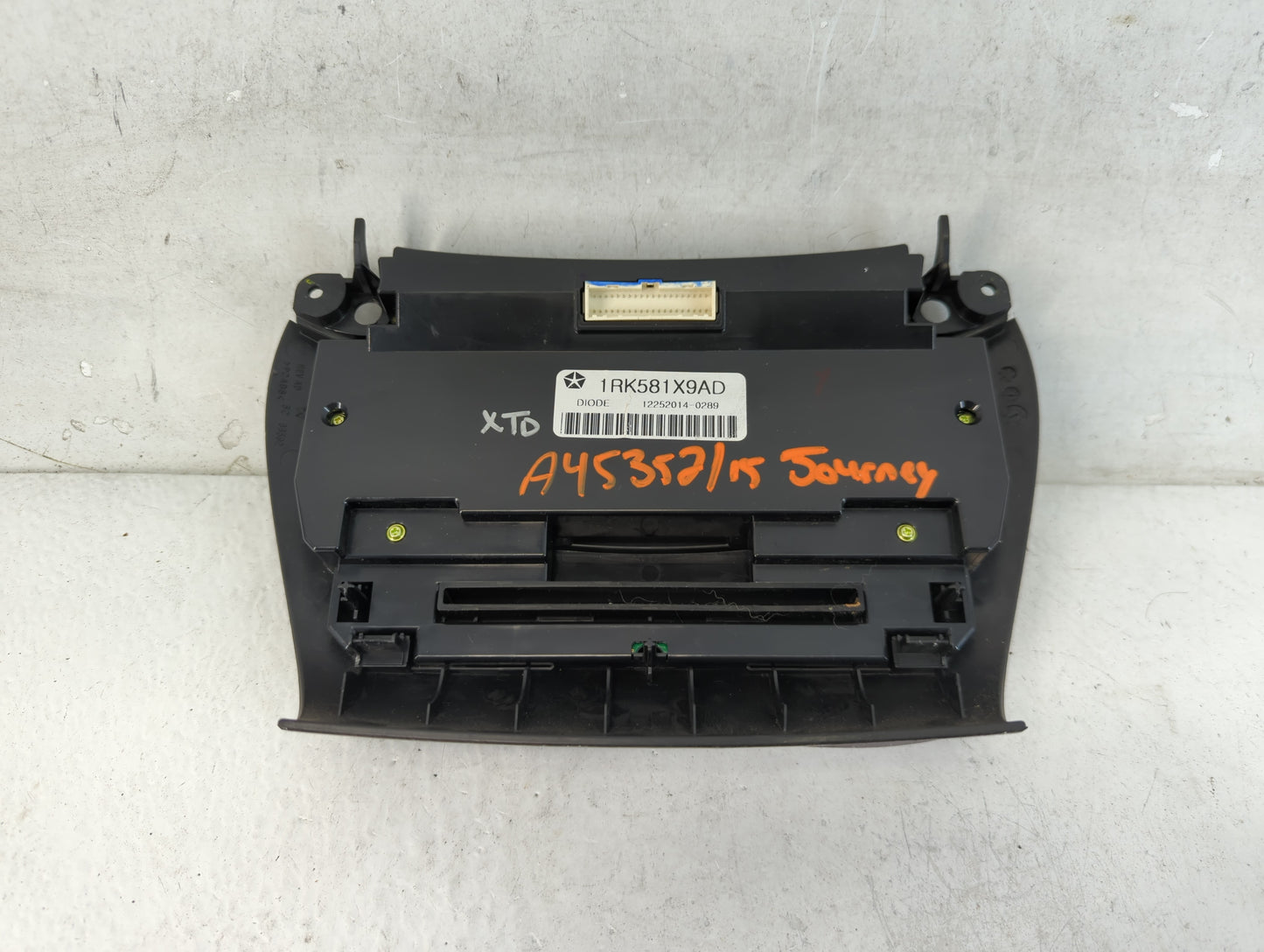 2011-2017 Dodge Journey Climate Control Module Temperature AC/Heater Replacement P/N:12252014-0289 1RK581X9AD Fits OEM Used 