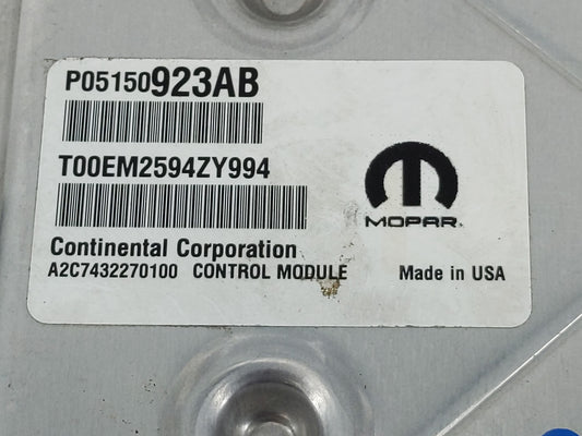 2015 Dodge Journey PCM Engine Control Computer ECU ECM PCU OEM P/N:P05150923AB Fits OEM Used Auto Parts