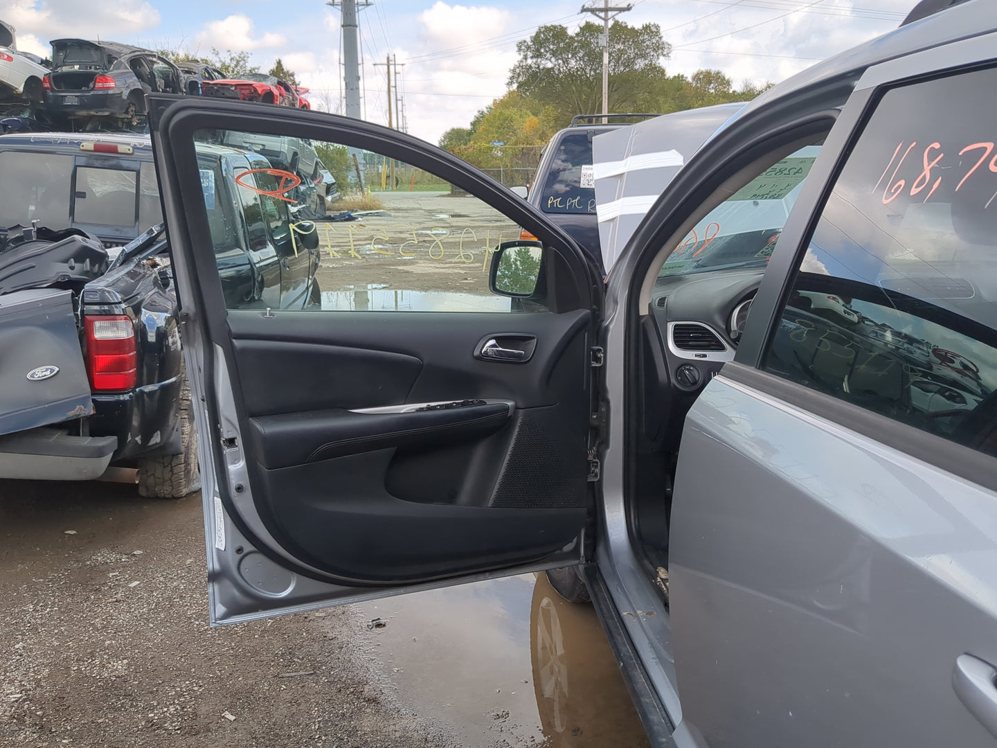 2015 Dodge Journey Front Left Driver Interior Door Panel Trim - Oemusedautoparts1.com