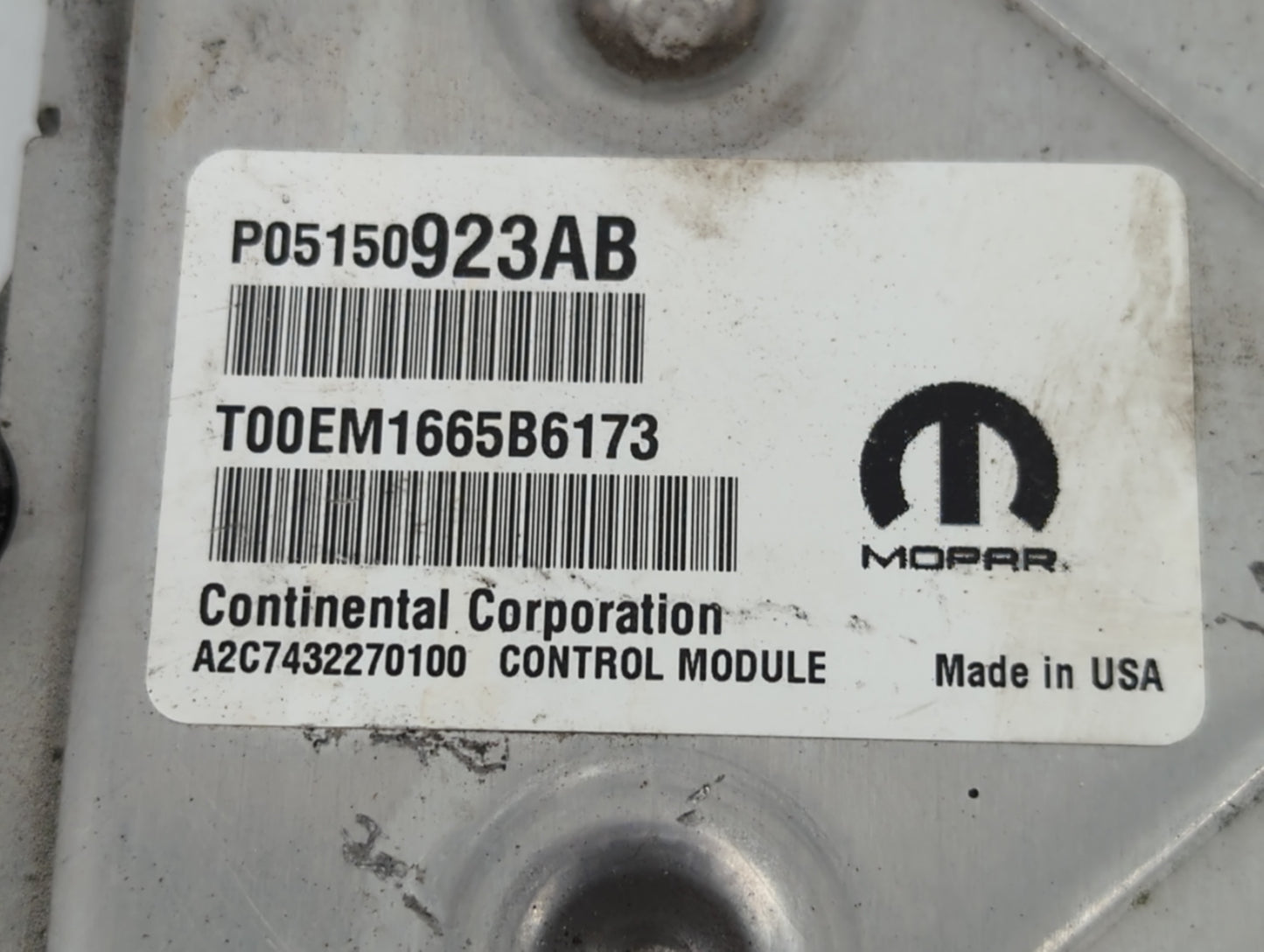 2015 Dodge Journey PCM Engine Control Computer ECU ECM PCU OEM P/N:P05150923AB Fits OEM Used Auto Parts - Oemusedautoparts1.