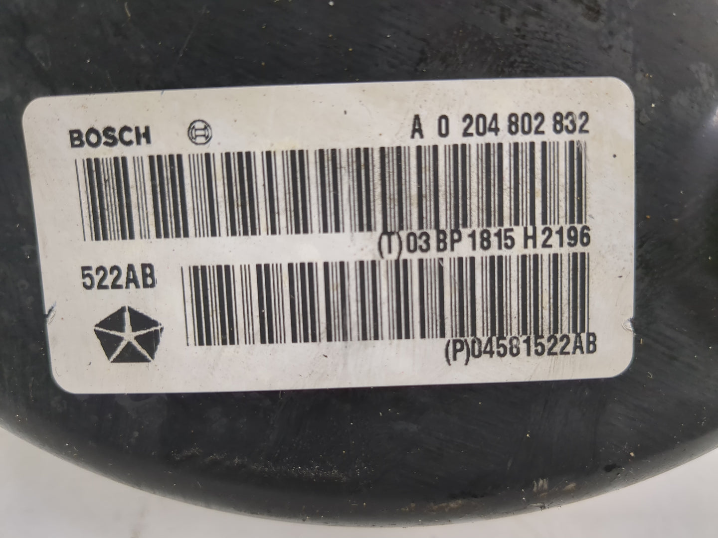 2015 Dodge Journey Power Brake Booster Oem - Oemusedautoparts1.com