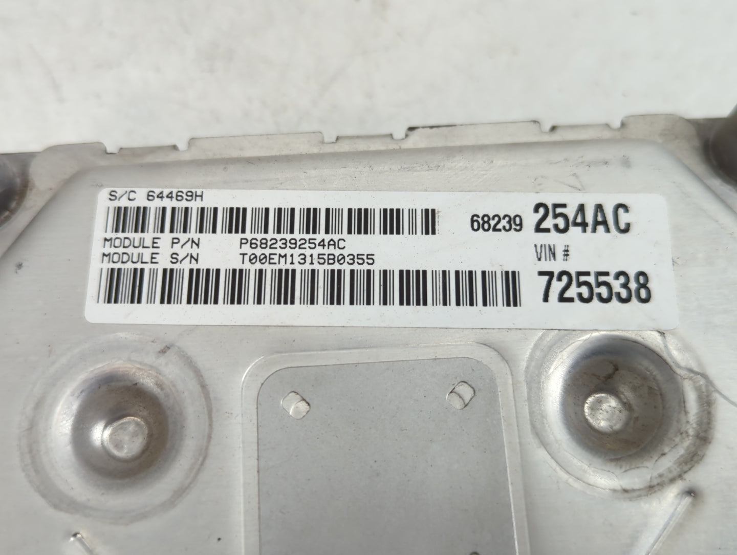 2015 Dodge Journey PCM Engine Control Computer ECU ECM PCU OEM P/N:P05150923AB 68239254AC Fits OEM Used Auto Parts - Oemused