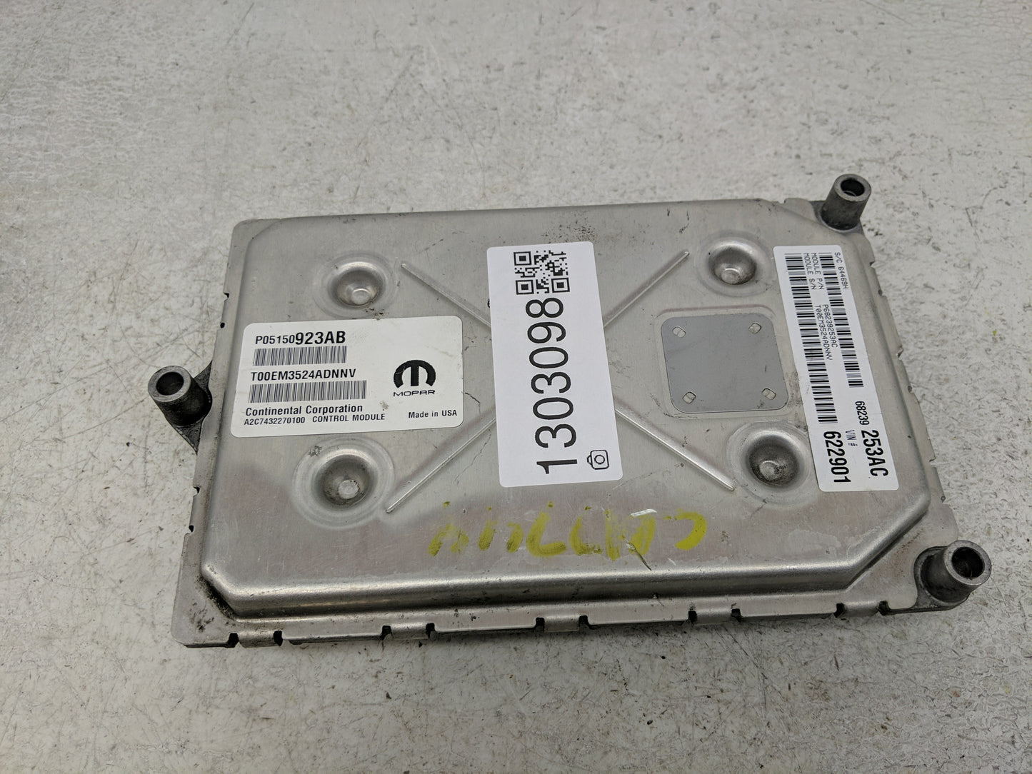 2015 Dodge Journey PCM Engine Control Computer ECU ECM PCU OEM P/N:P05150923AB Fits OEM Used Auto Parts - Oemusedautoparts1.