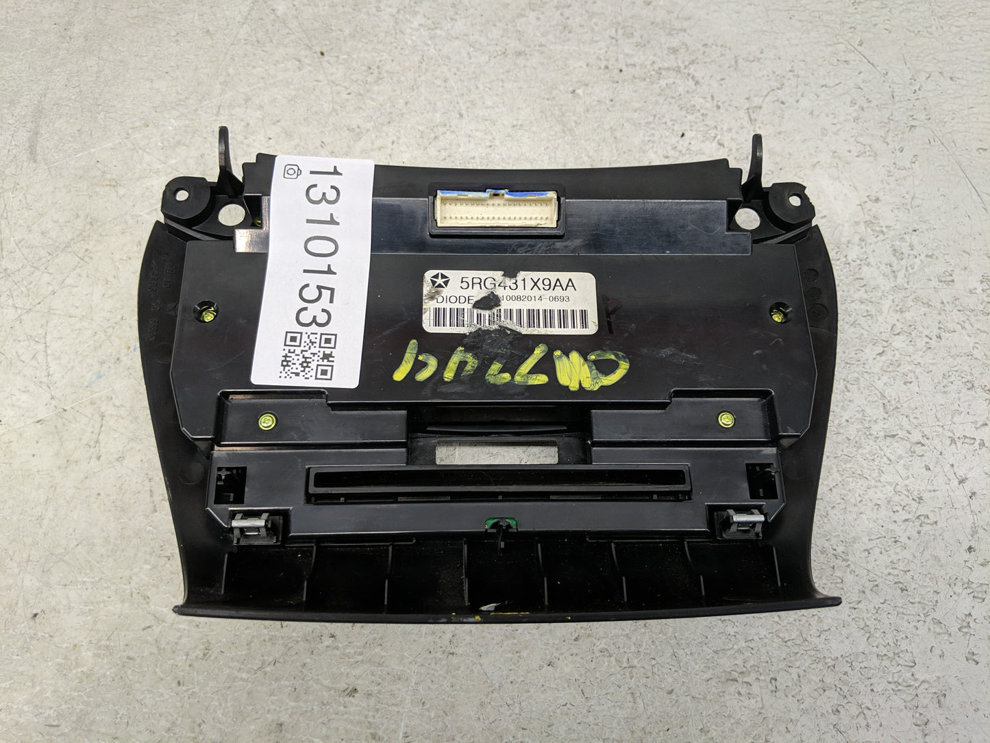 2015 Dodge Journey Climate Control Module Temperature AC/Heater Replacement P/N:5RG431X9AA Fits OEM Used Auto Parts - Oemuse