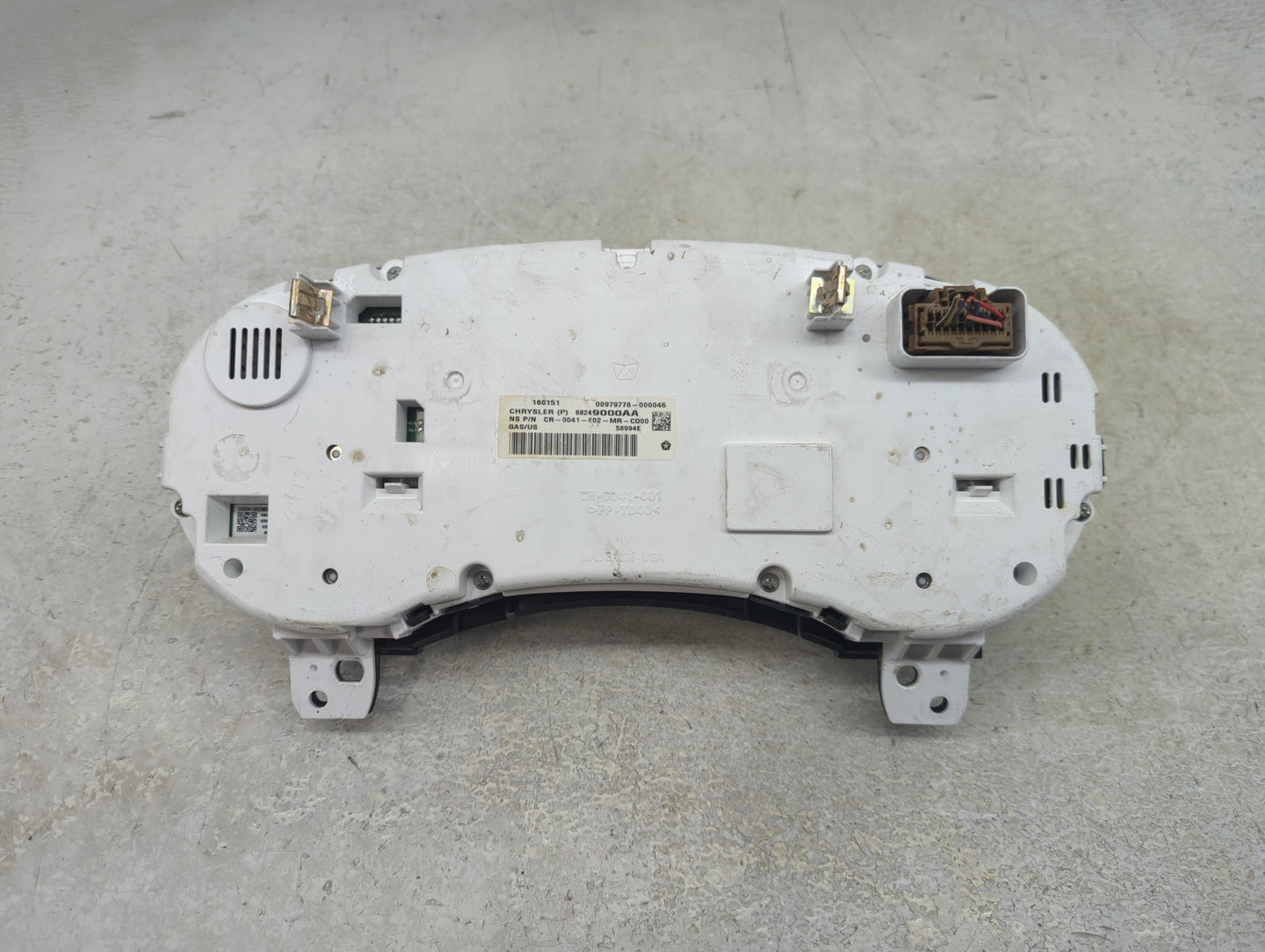 2015 Dodge Journey Instrument Cluster Speedometer Gauges P/N:68249000AA Fits OEM Used Auto Parts - Oemusedautoparts1.com